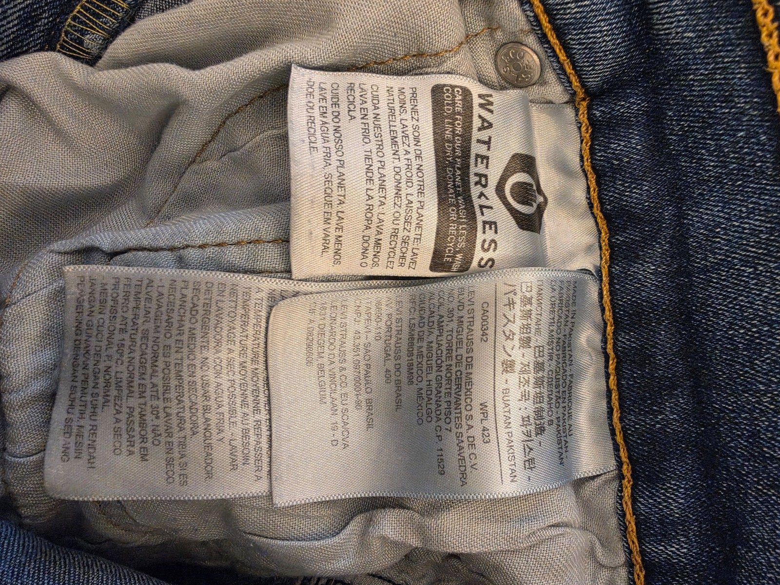 Levi's 511 Blue Jeans 34 Waist Light Wash image 8