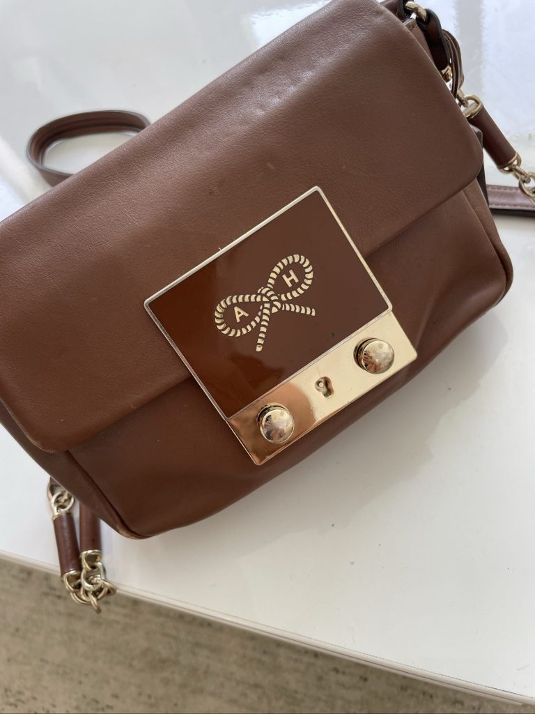 Alviero Martini Brown Leather Crossbody Handbag