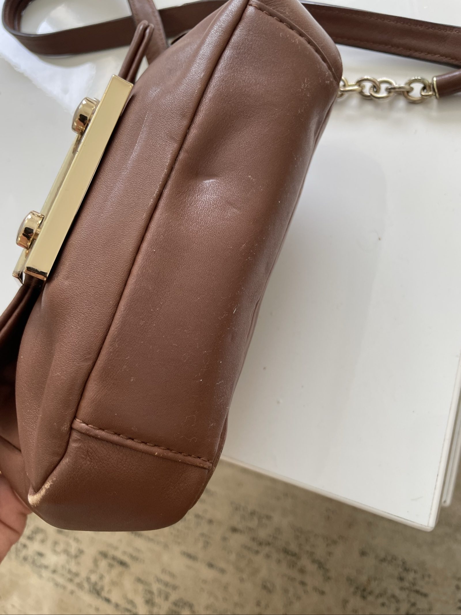 Alviero Martini Brown Leather Crossbody Handbag image 3