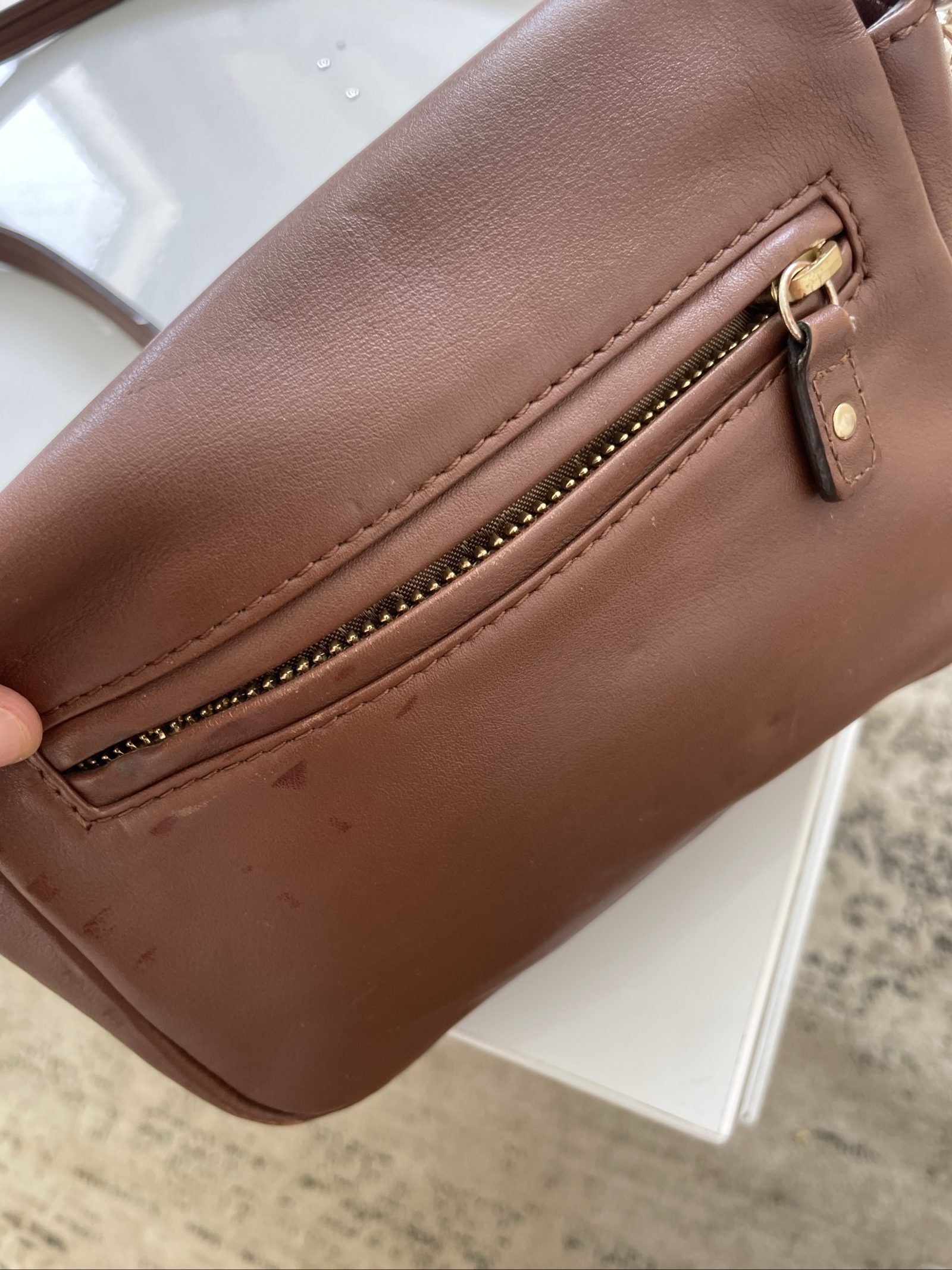 Alviero Martini Brown Leather Crossbody Handbag image 4