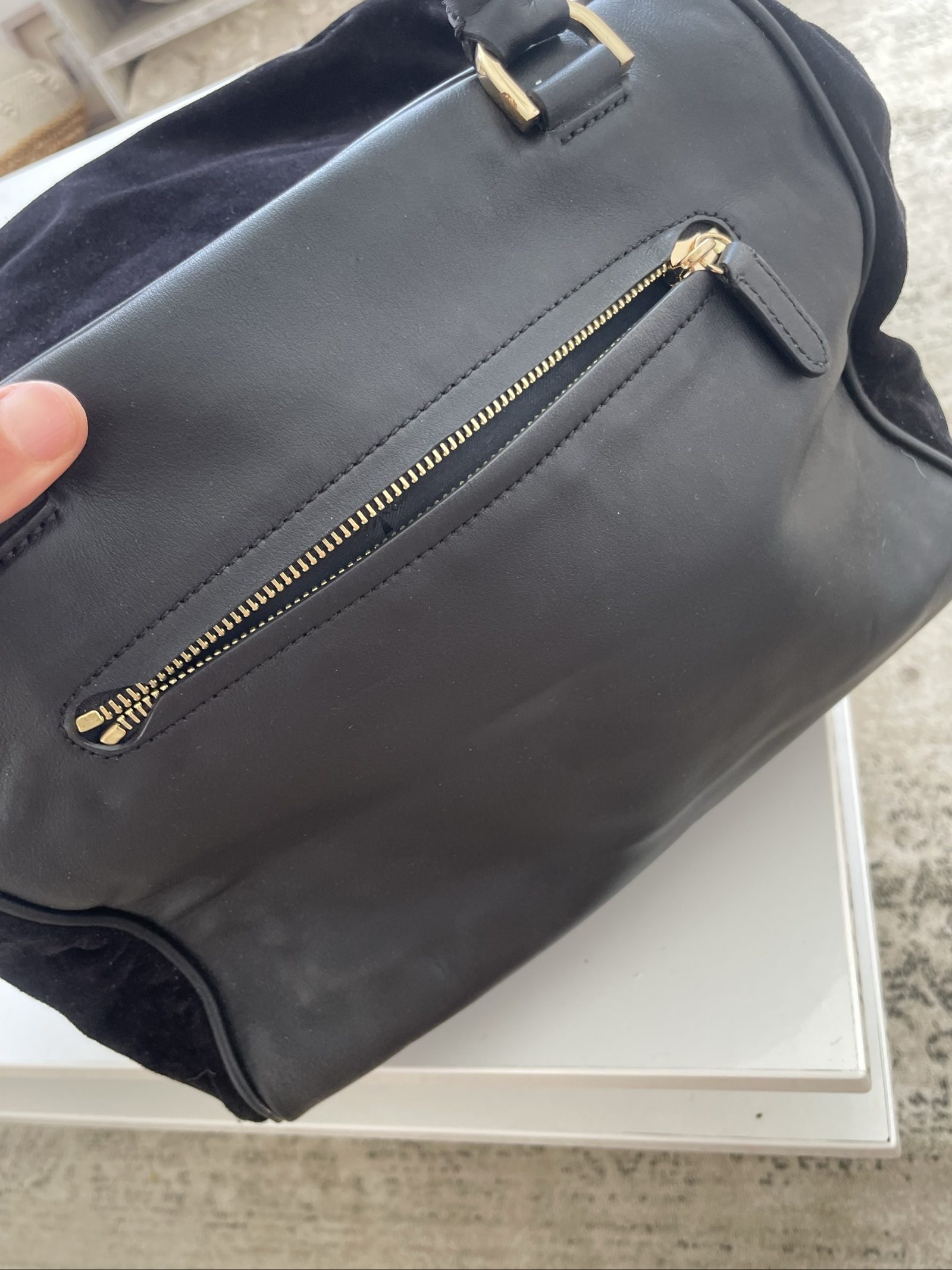 Mulberry Black Suede & Leather Handbag image 7