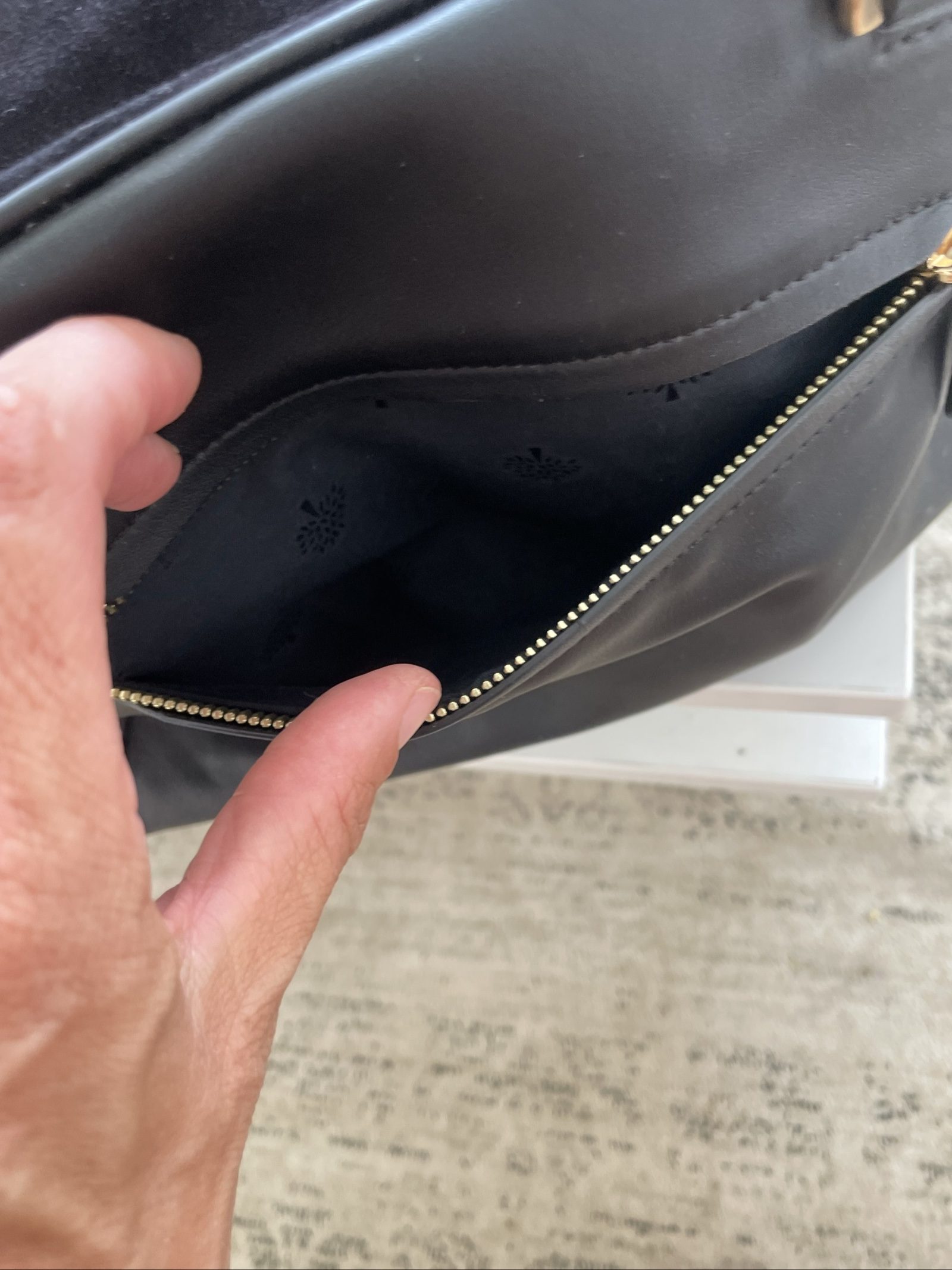 Mulberry Black Suede & Leather Handbag image 8