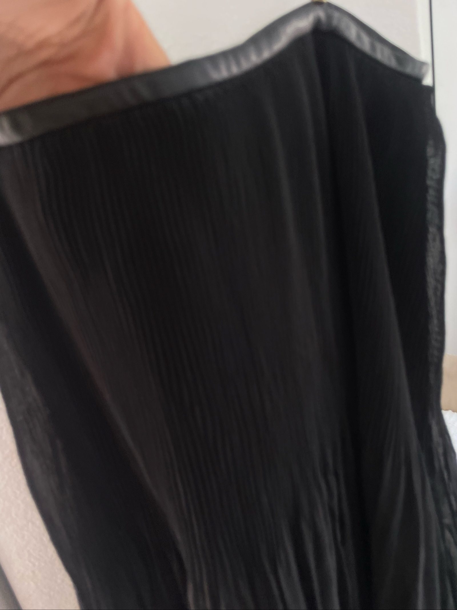 Mulberry Black Pleated Dress UK 6 with Studded Straps image 6