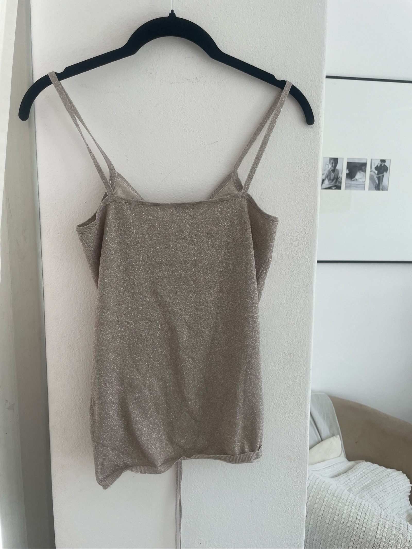 Joseph Women's Beige Silk Blend Ruched Cami Top Small image 5