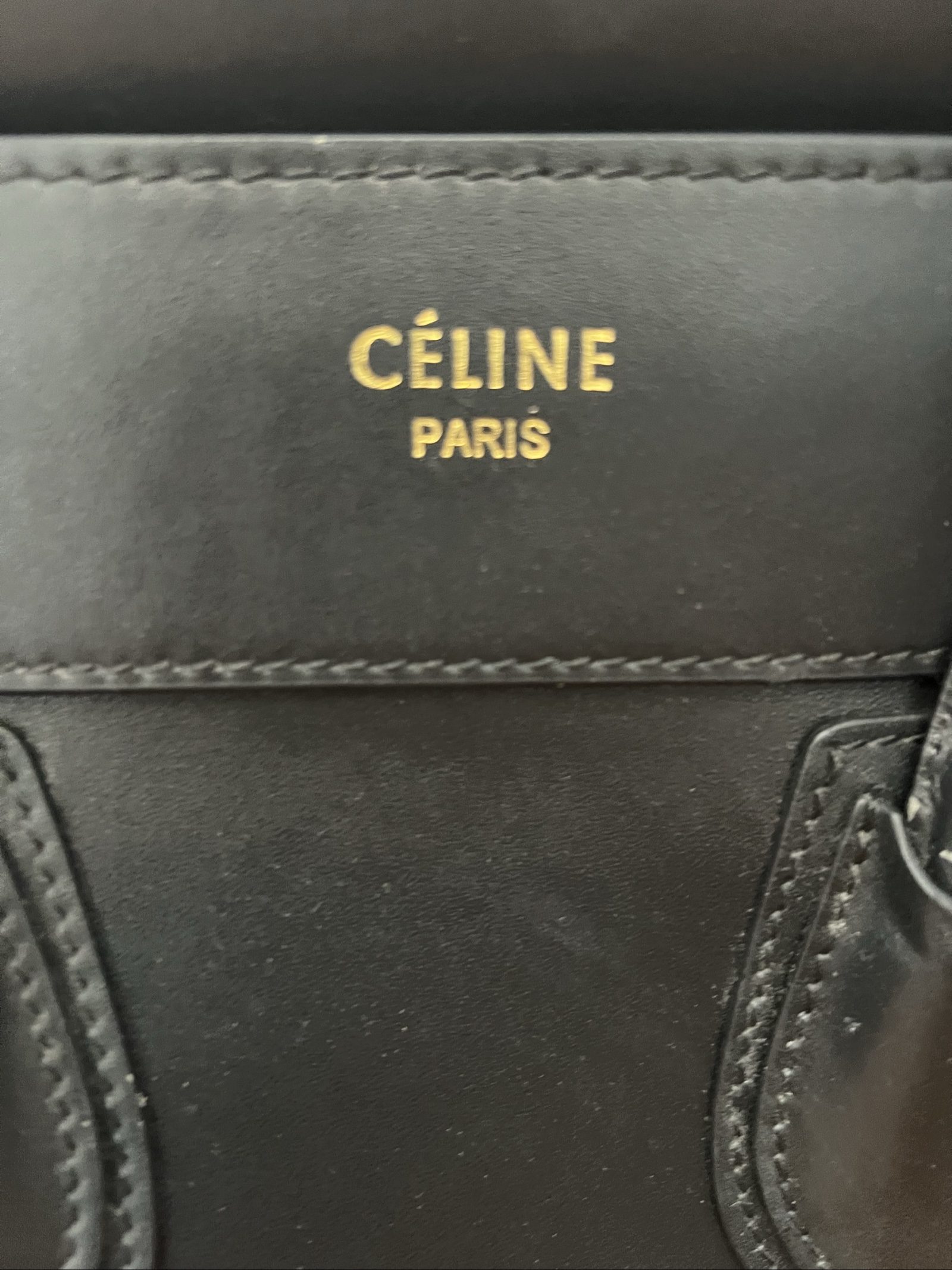 Céline Black Leather Tote Handbag image 4