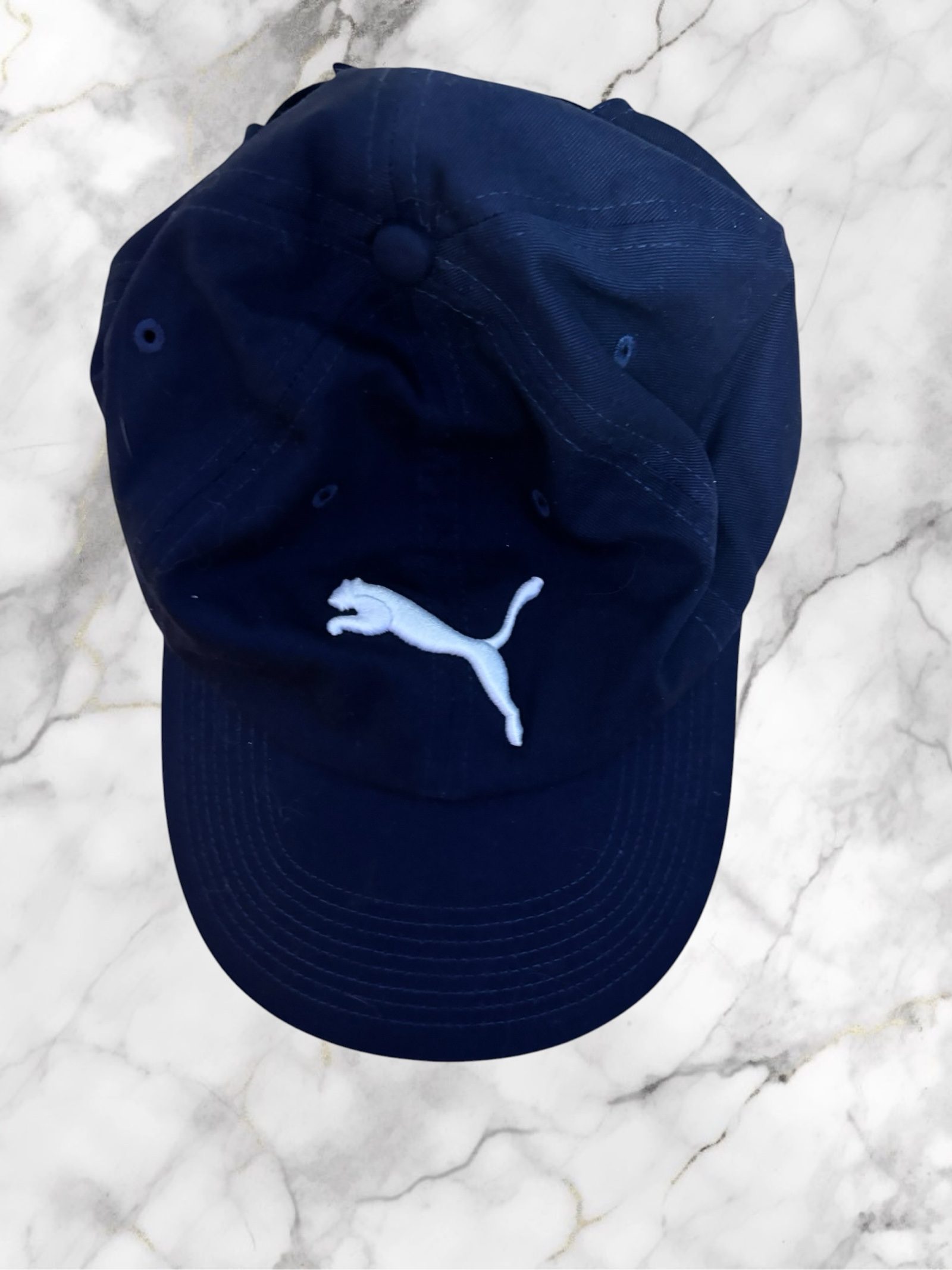 Cappellino Puma Blu Con Logo Bianco image 2