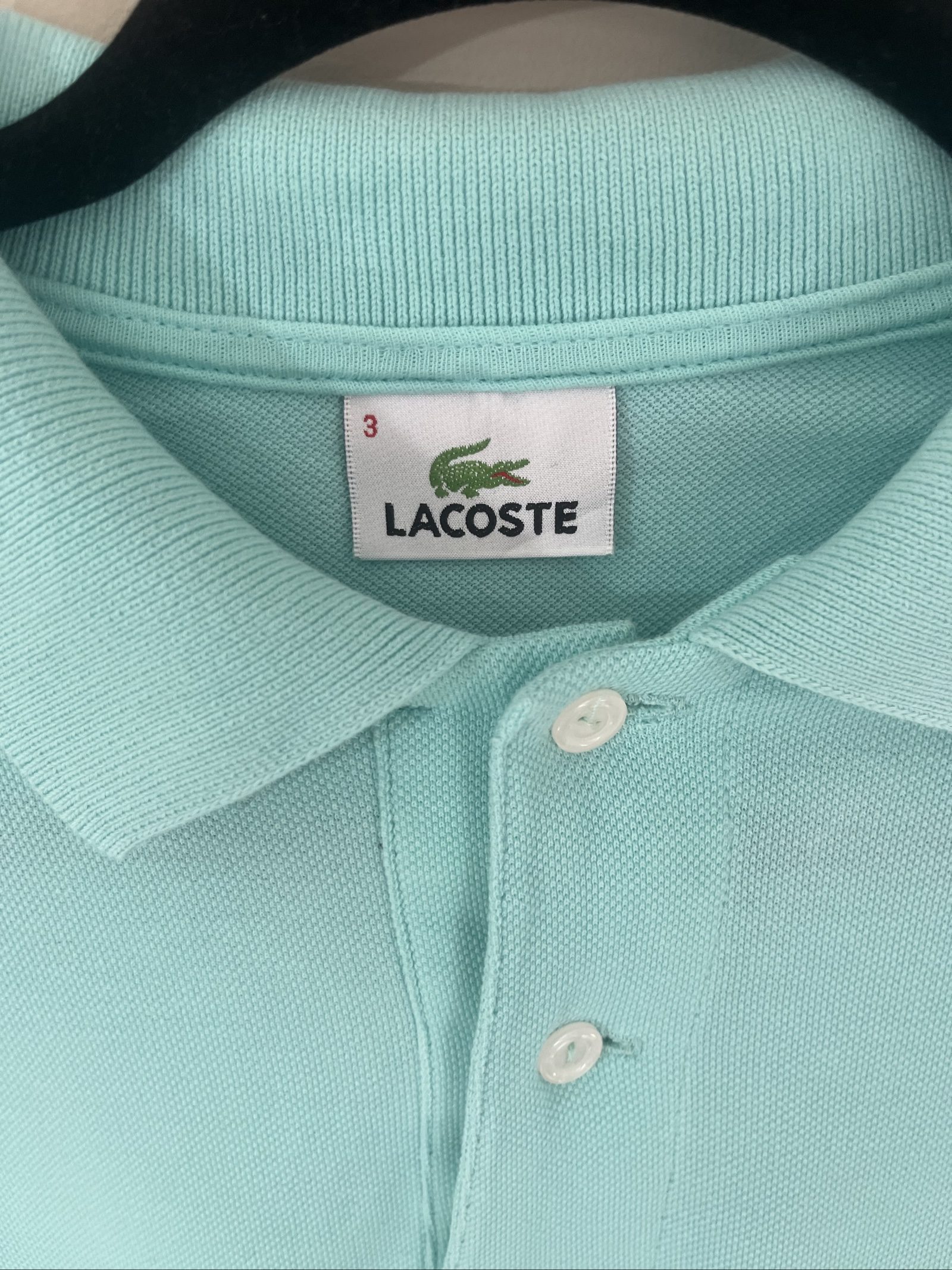 Lacoste Men's Light blue Polo Shirt Size S/M Classic Fit image 3