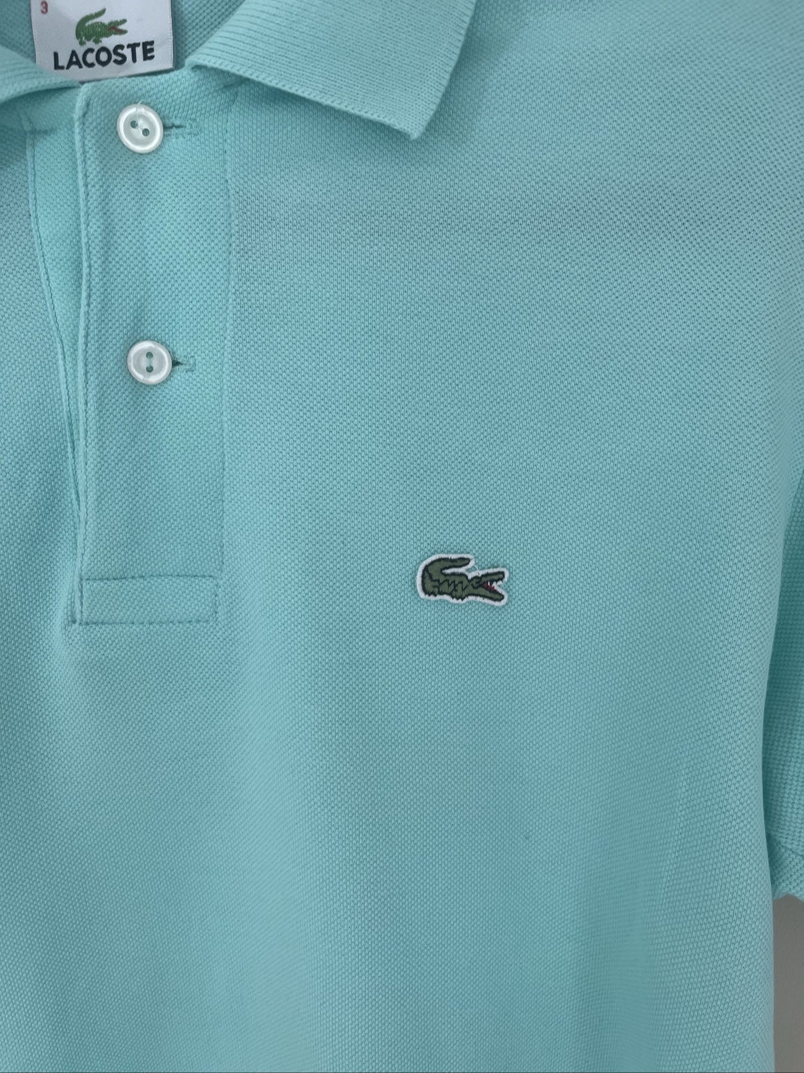 Lacoste Men's Light blue Polo Shirt Size S/M Classic Fit image 2