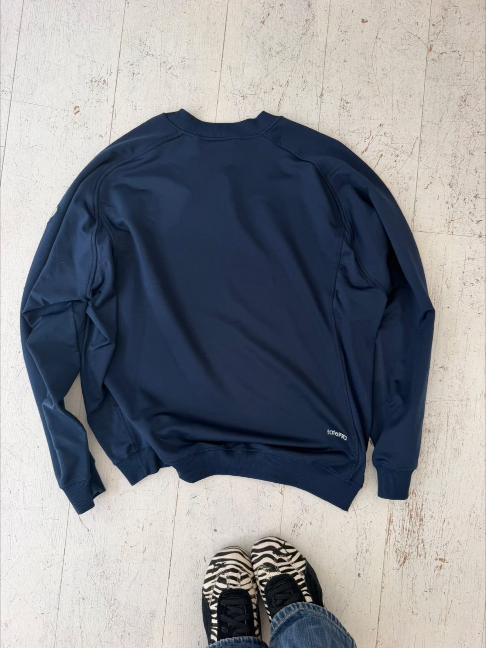 Nike Men's Navy Blue Dri-FIT Sweatshirt Large image 2
