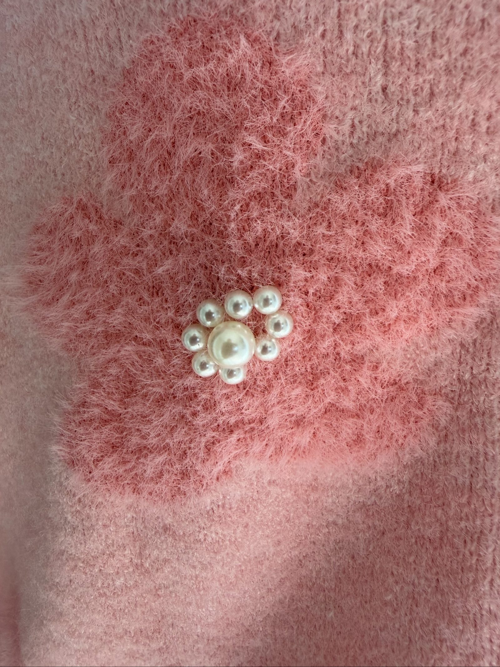 Soft Women's Nanette Lepore size small Pink Floral Pearl Button Cardigan image 3