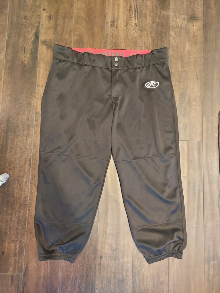 Rawlings Black Softball Pants XL Elastic Waistband
