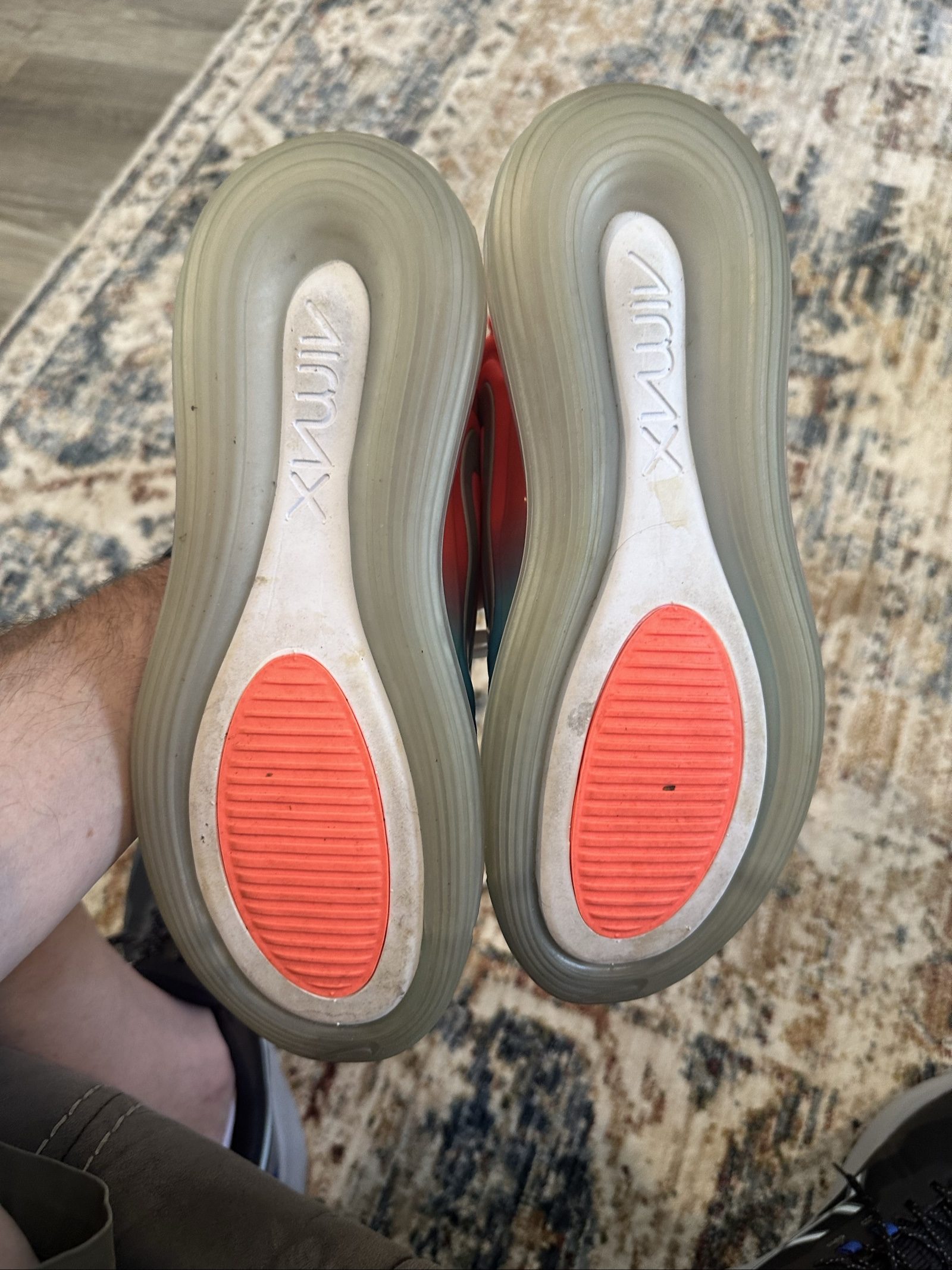 nike air max coral & blue us 8 sneakers image 5