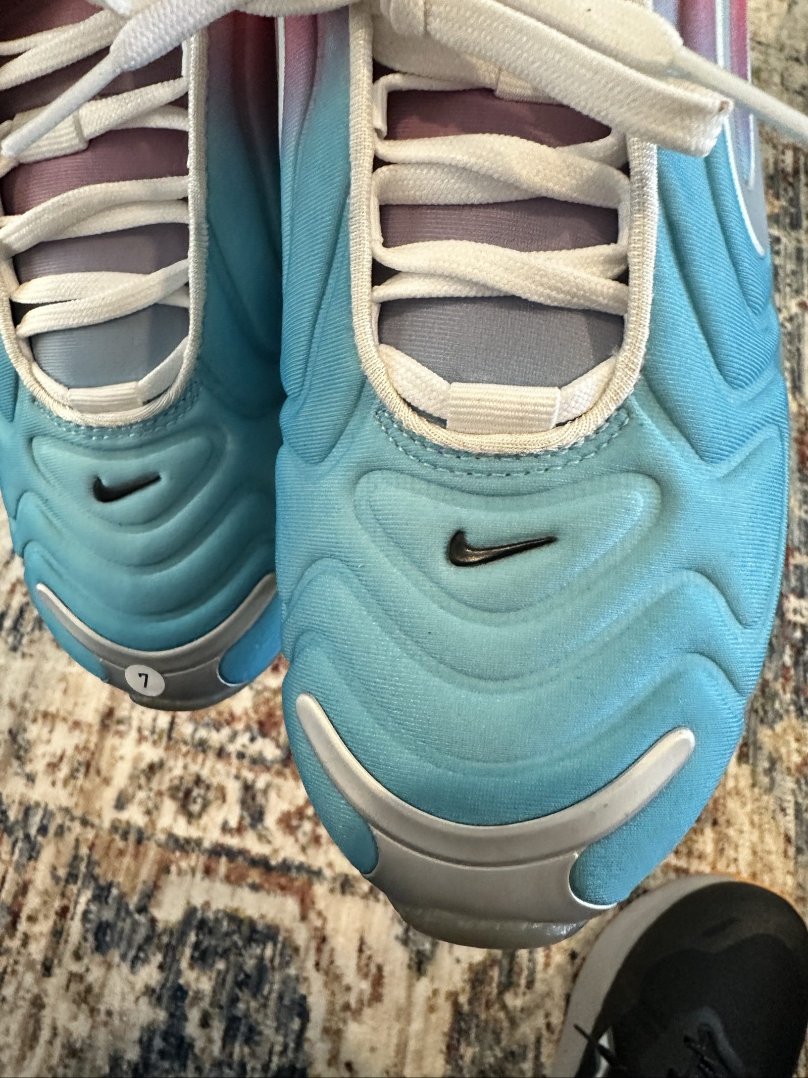 nike air max coral & blue us 8 sneakers image 7