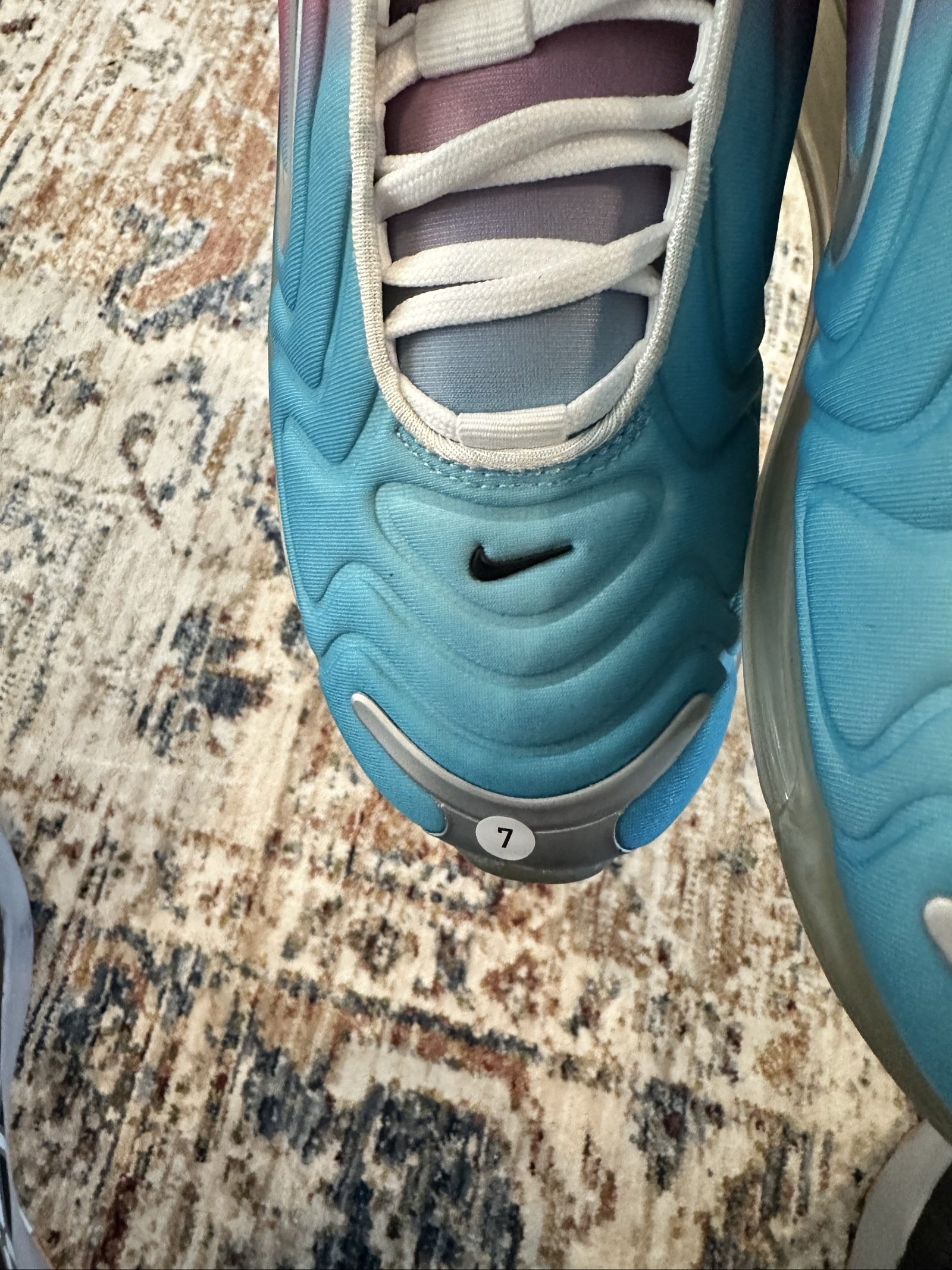 nike air max coral & blue us 8 sneakers image 8