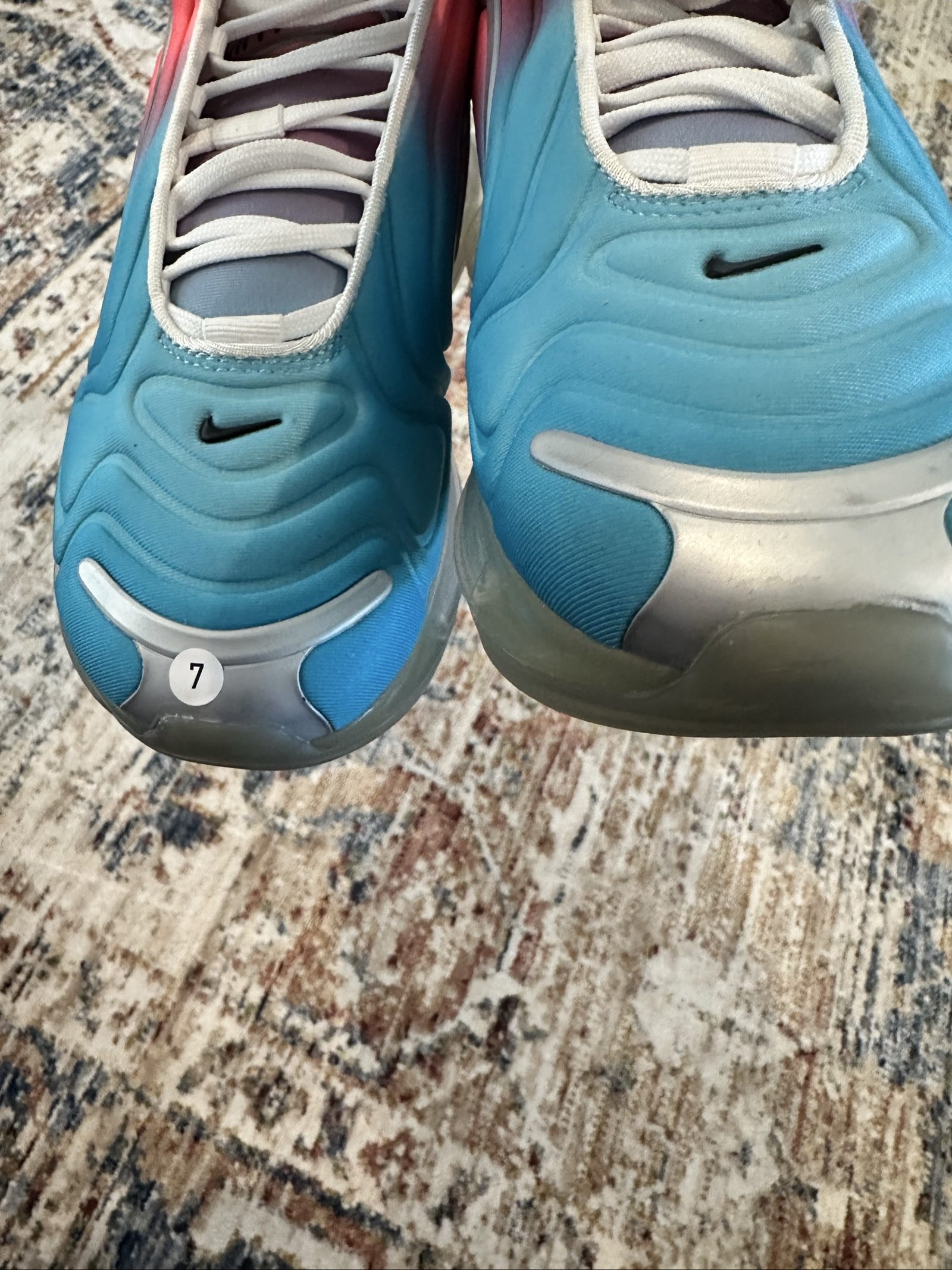 nike air max coral & blue us 8 sneakers image 9