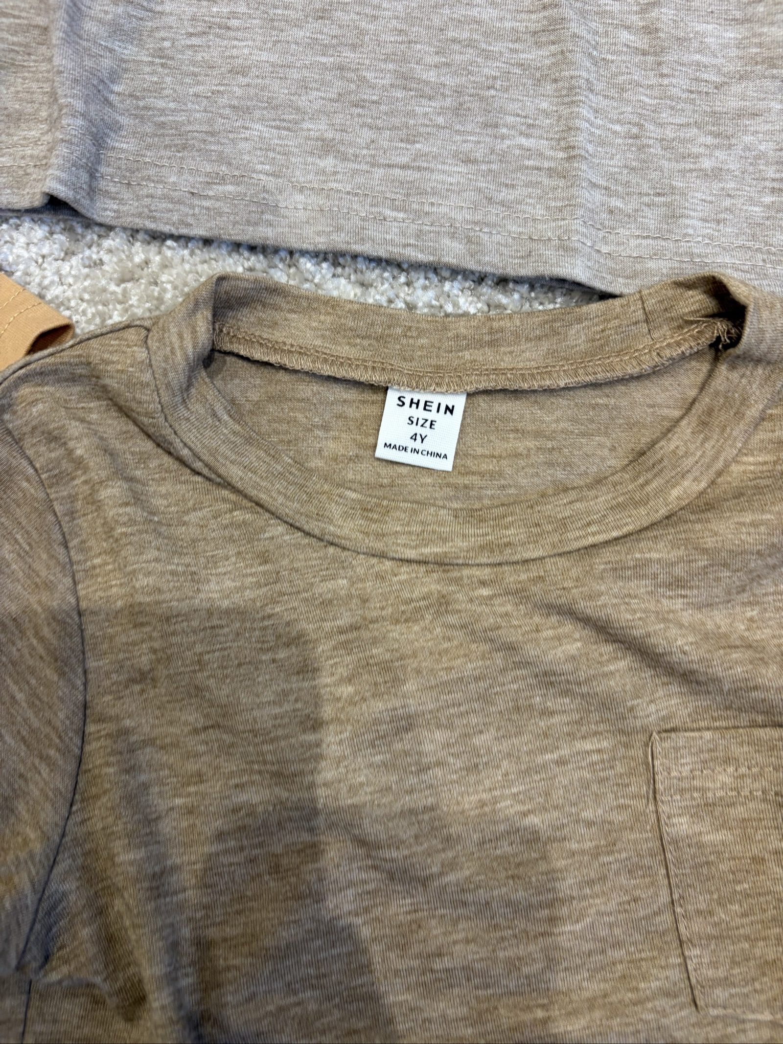 SHEIN Kids 3 Pack Neutral T-Shirts 4Y image 2