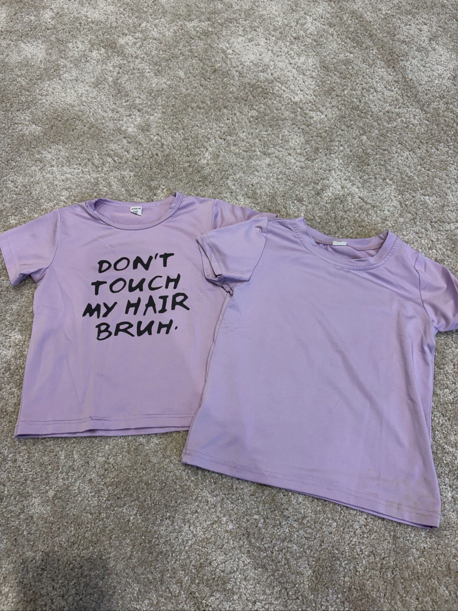 SHEIN Kids' Lilac Graphic T-Shirts 2-3 Years