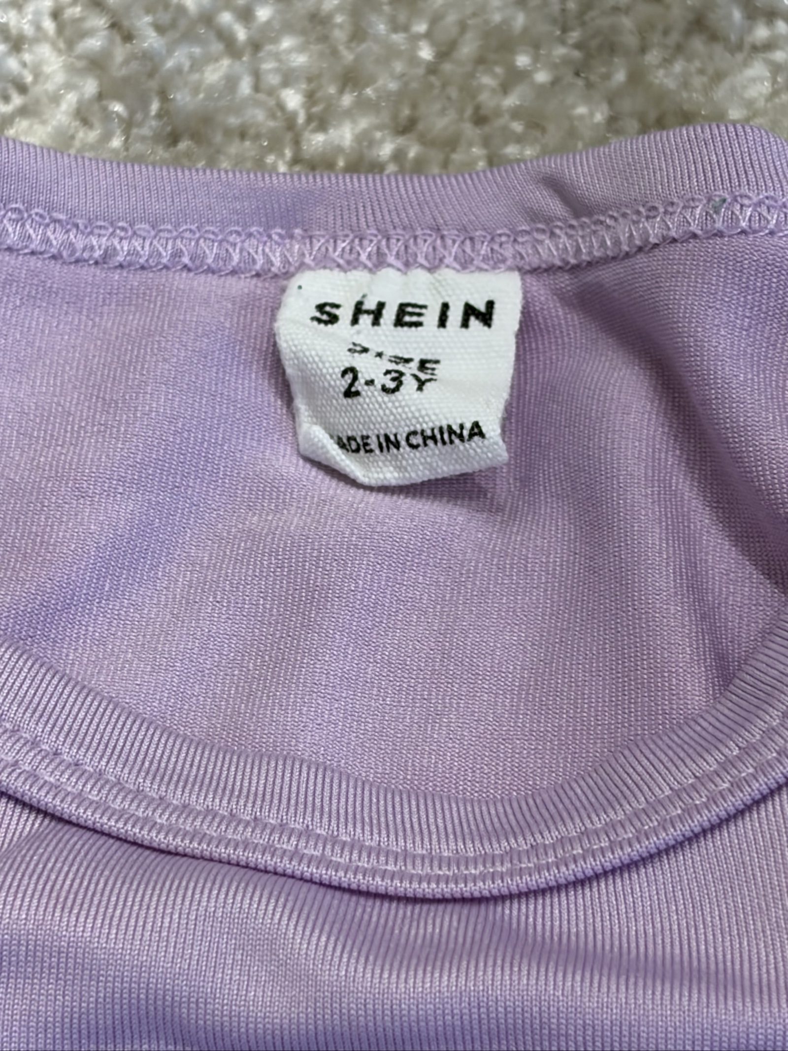 SHEIN Kids' Lilac Graphic T-Shirts 2-3 Years image 2