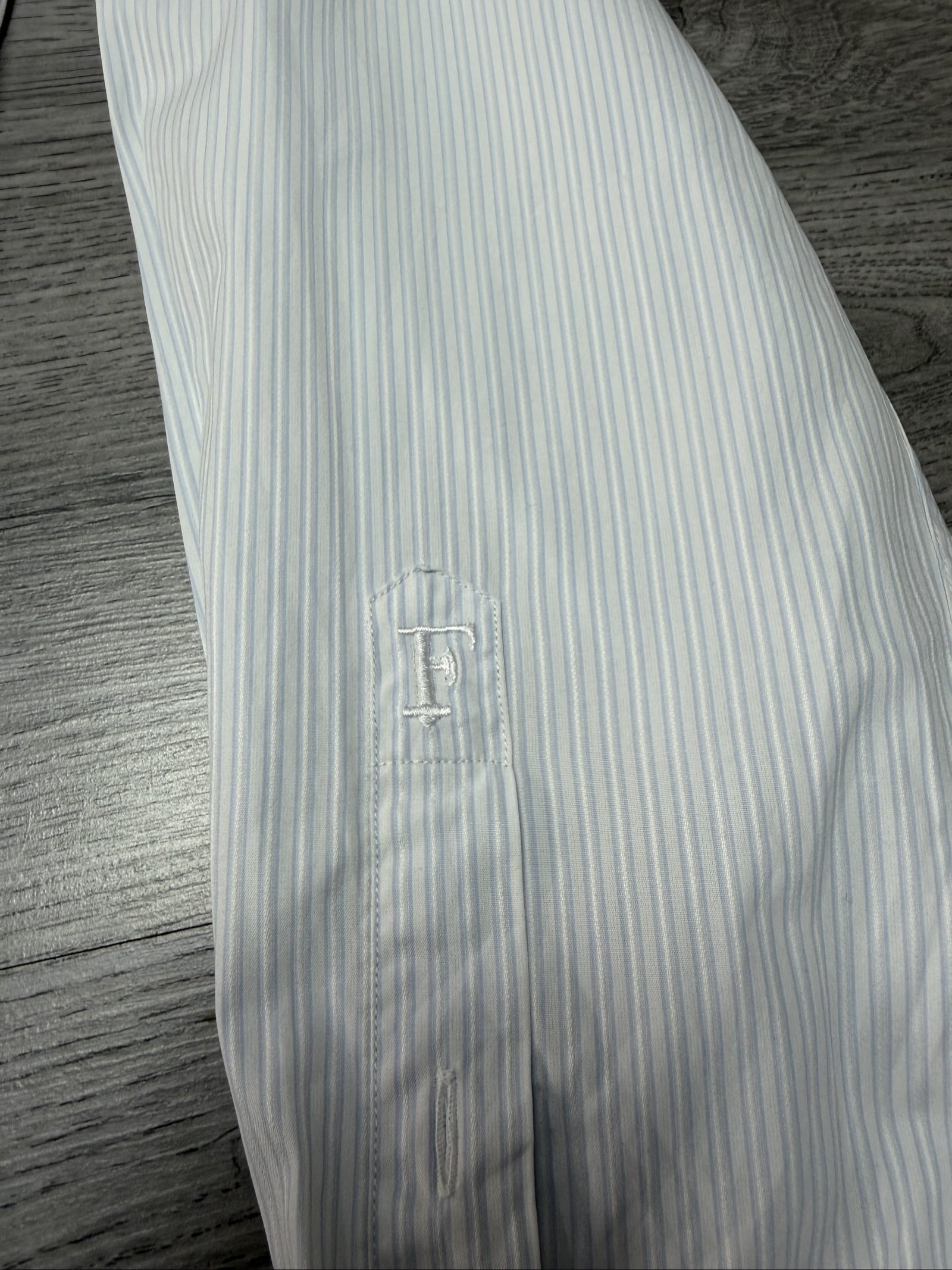 Ferre White & Blue Striped Men's Shirt Medium (1720) image 3