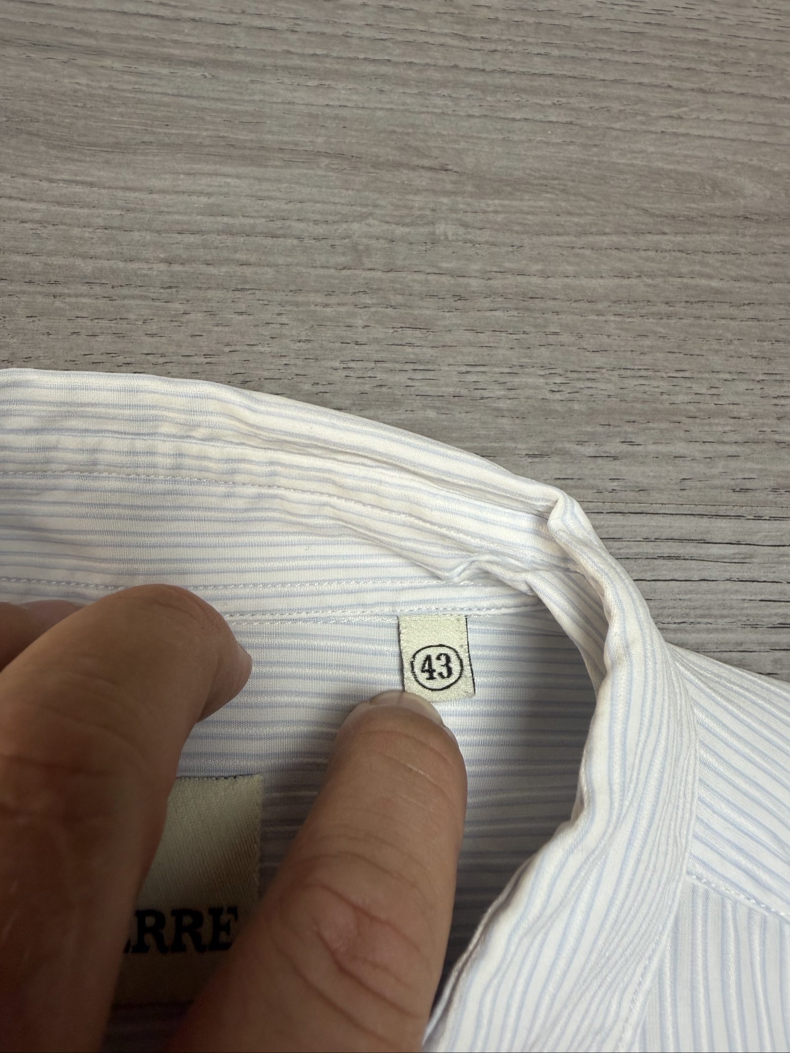 Ferre White & Blue Striped Men's Shirt Medium (1720) image 6