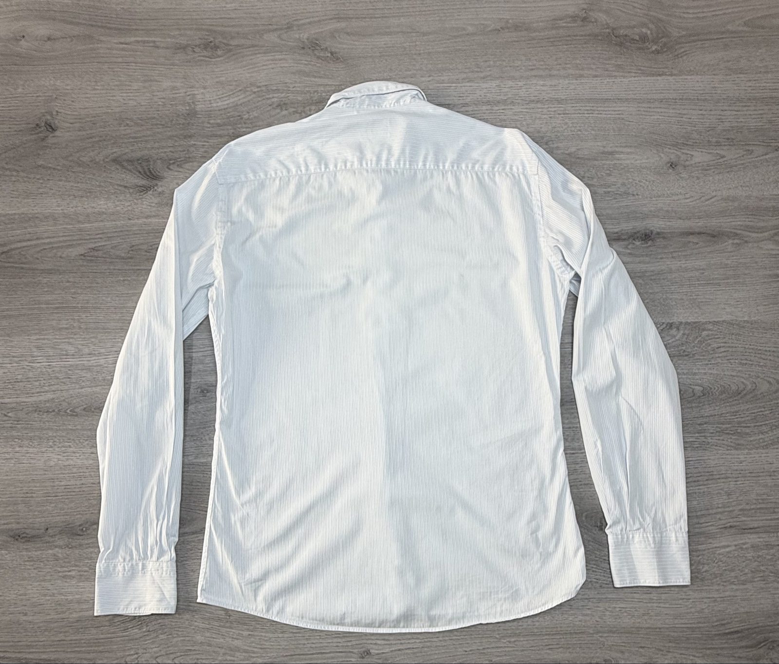 Ferre White & Blue Striped Men's Shirt Medium (1720) image 9