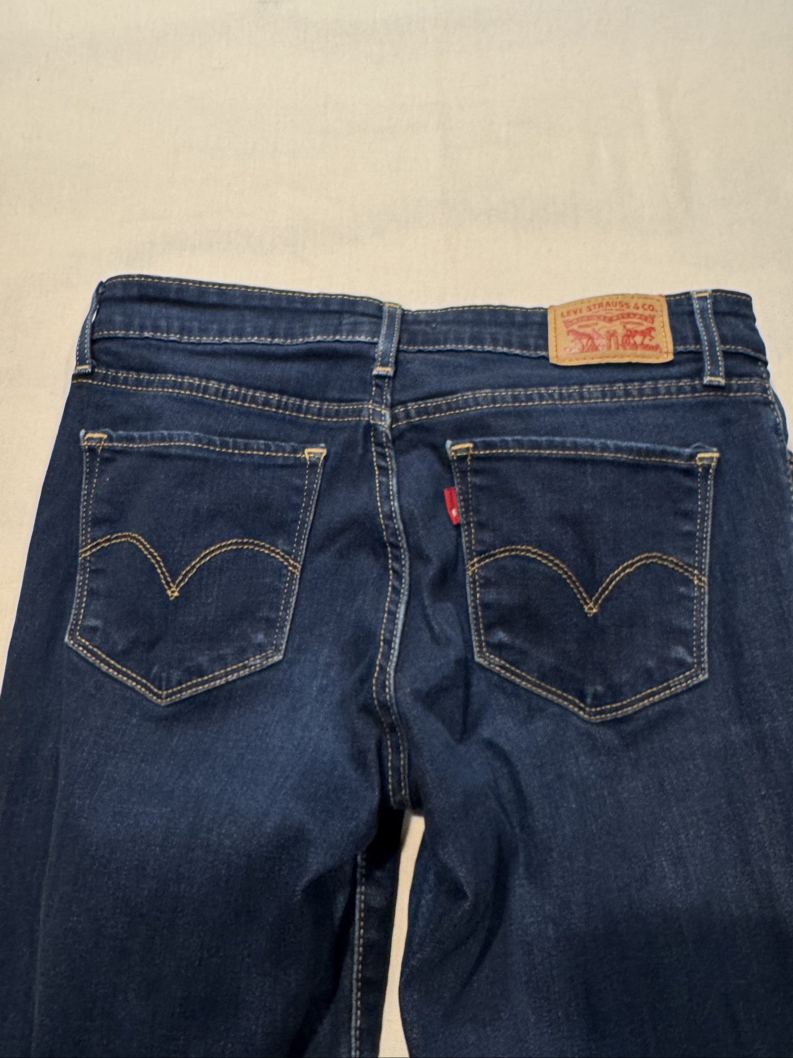 Women’s Levi’s 711 Skinny Jeans – Dark Wash Blue – 28 image 10