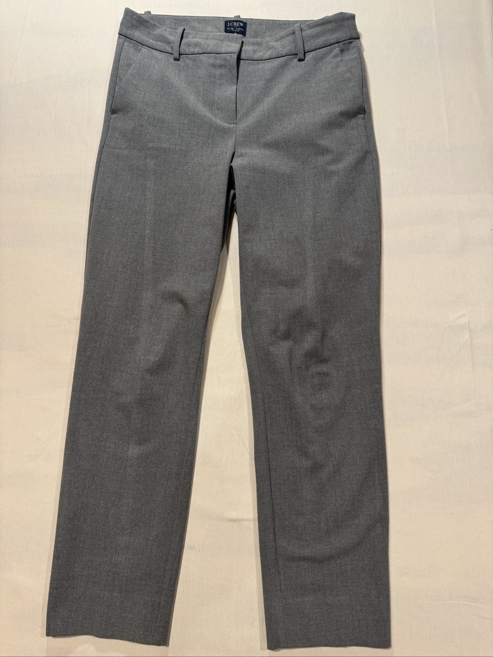 Women’s J.Crew Ruby Crop Pants – Gray – 6