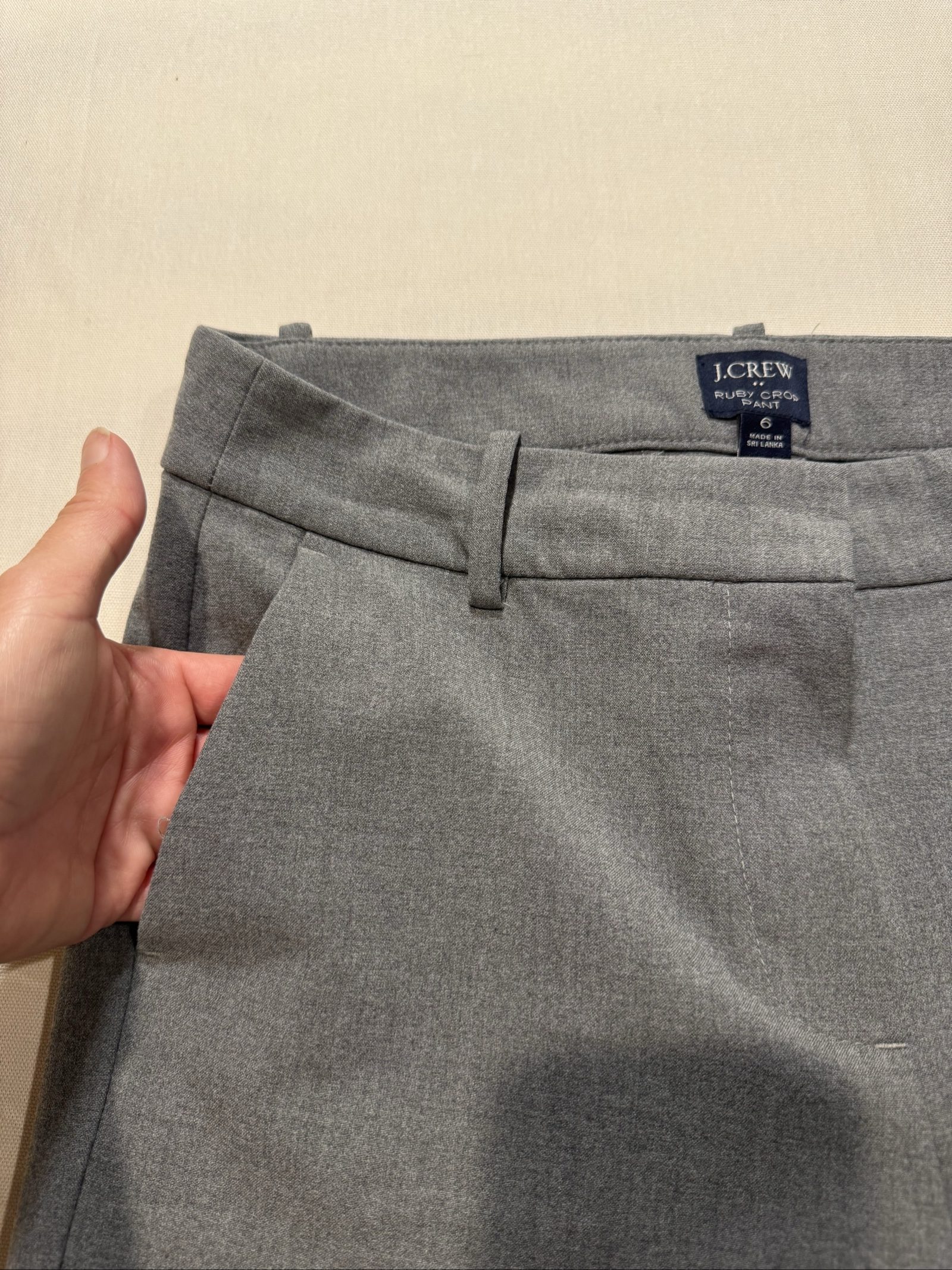 Women’s J.Crew Ruby Crop Pants – Gray – 6 image 2