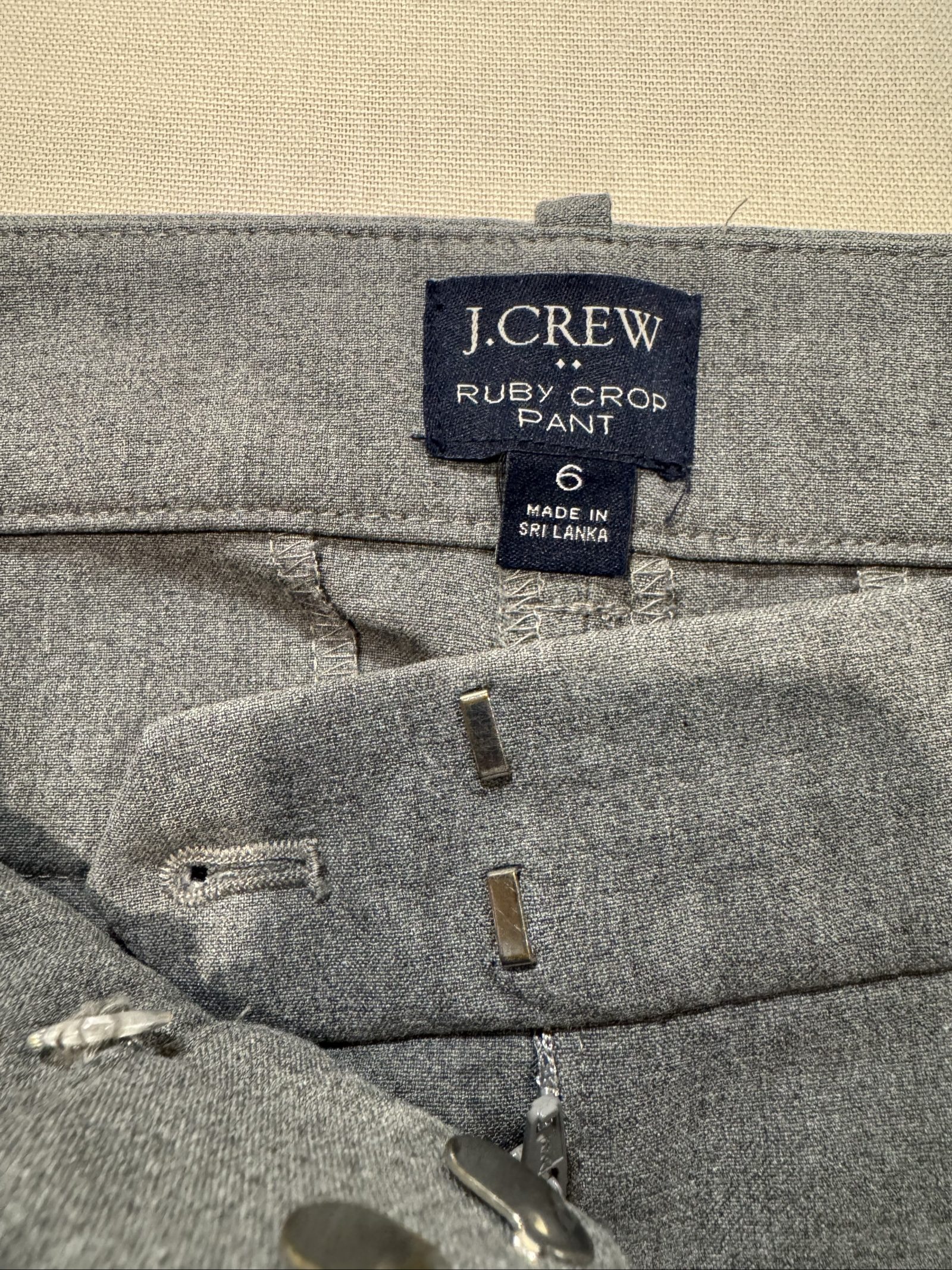 Women’s J.Crew Ruby Crop Pants – Gray – 6 image 3