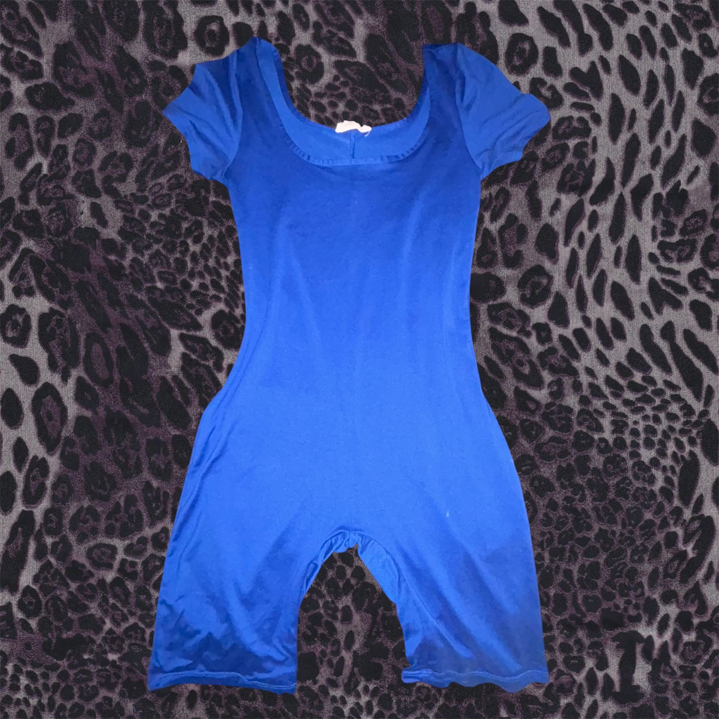Blue Women's Short Sleeve Bodysuit Small image 2