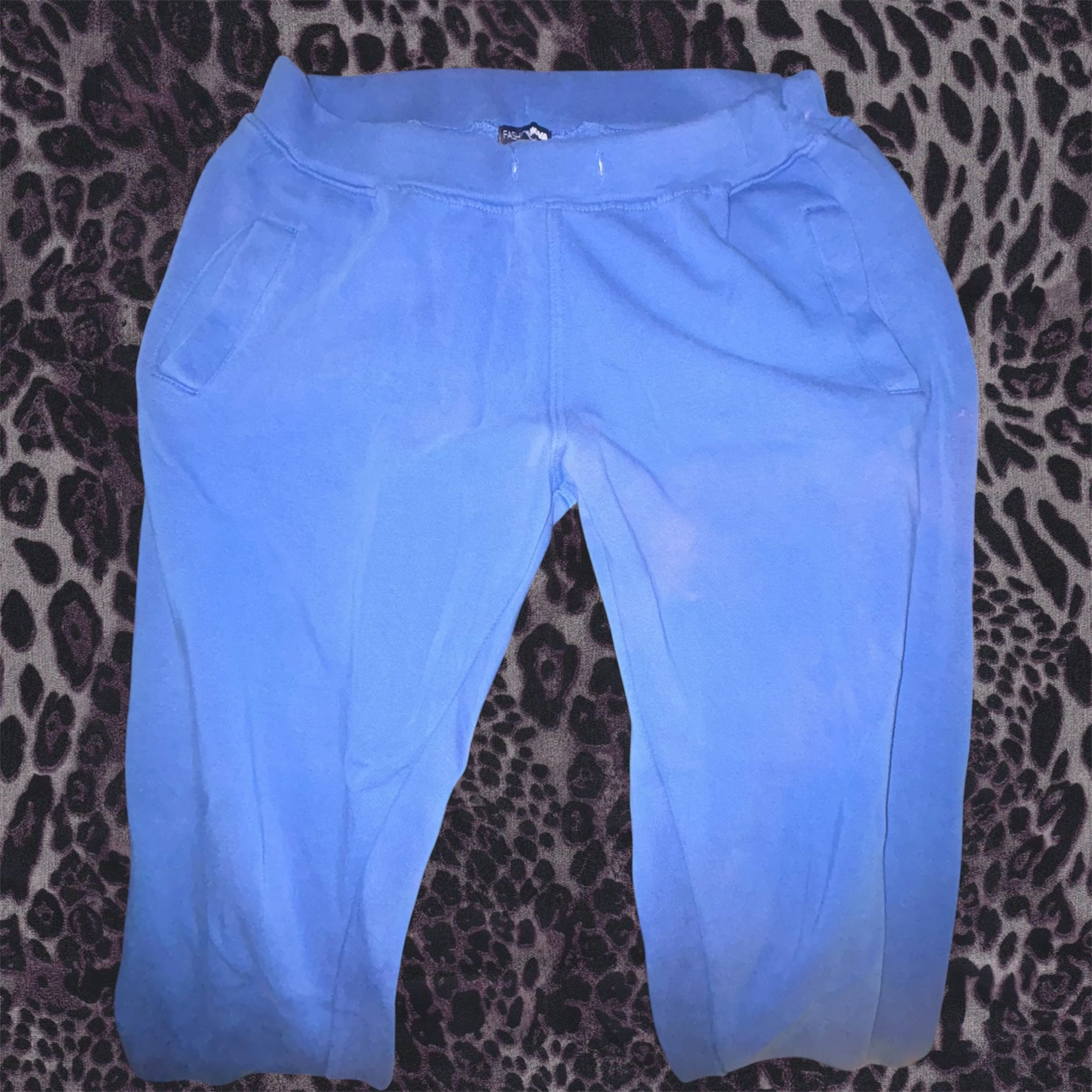 Blue Women's Oversized Lounge Sweatpants Medium