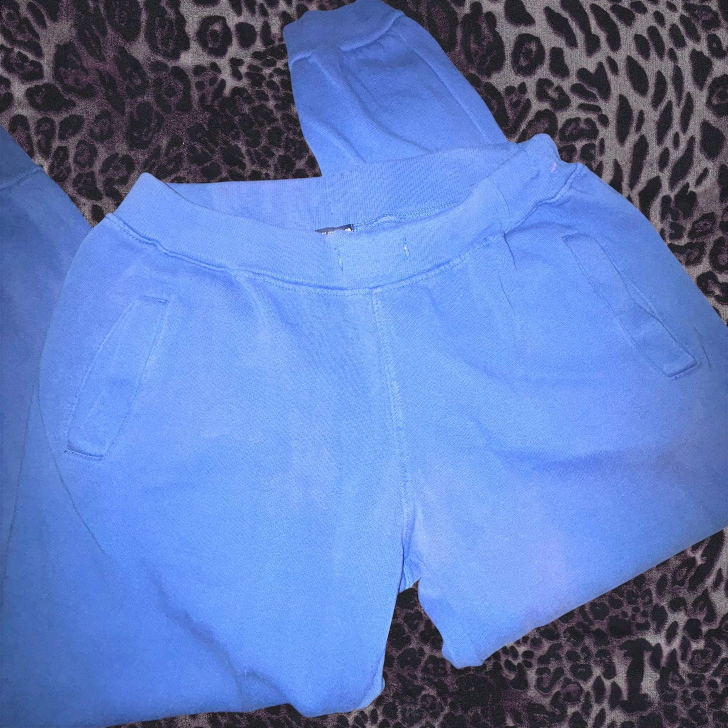Blue Women's Oversized Lounge Sweatpants Medium image 3