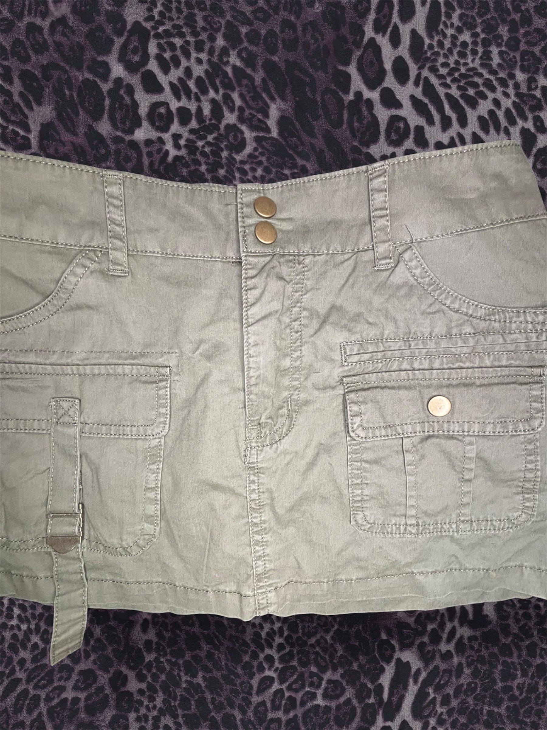 Witty Fox Women's Army Green Mini Skirt Med image 4