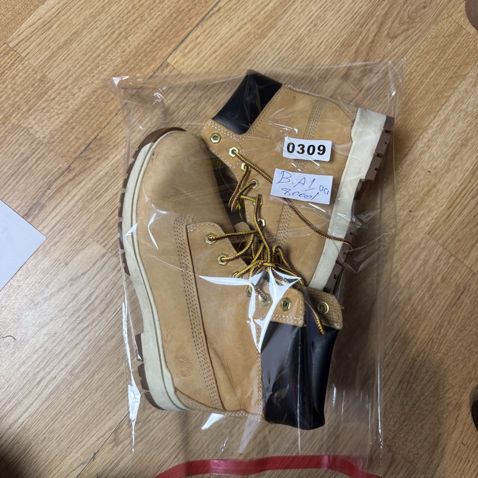 Timberland Boys GreenStride Leather Boots UK 2.5 EU 35 Wheat Tan Lace Up image 6
