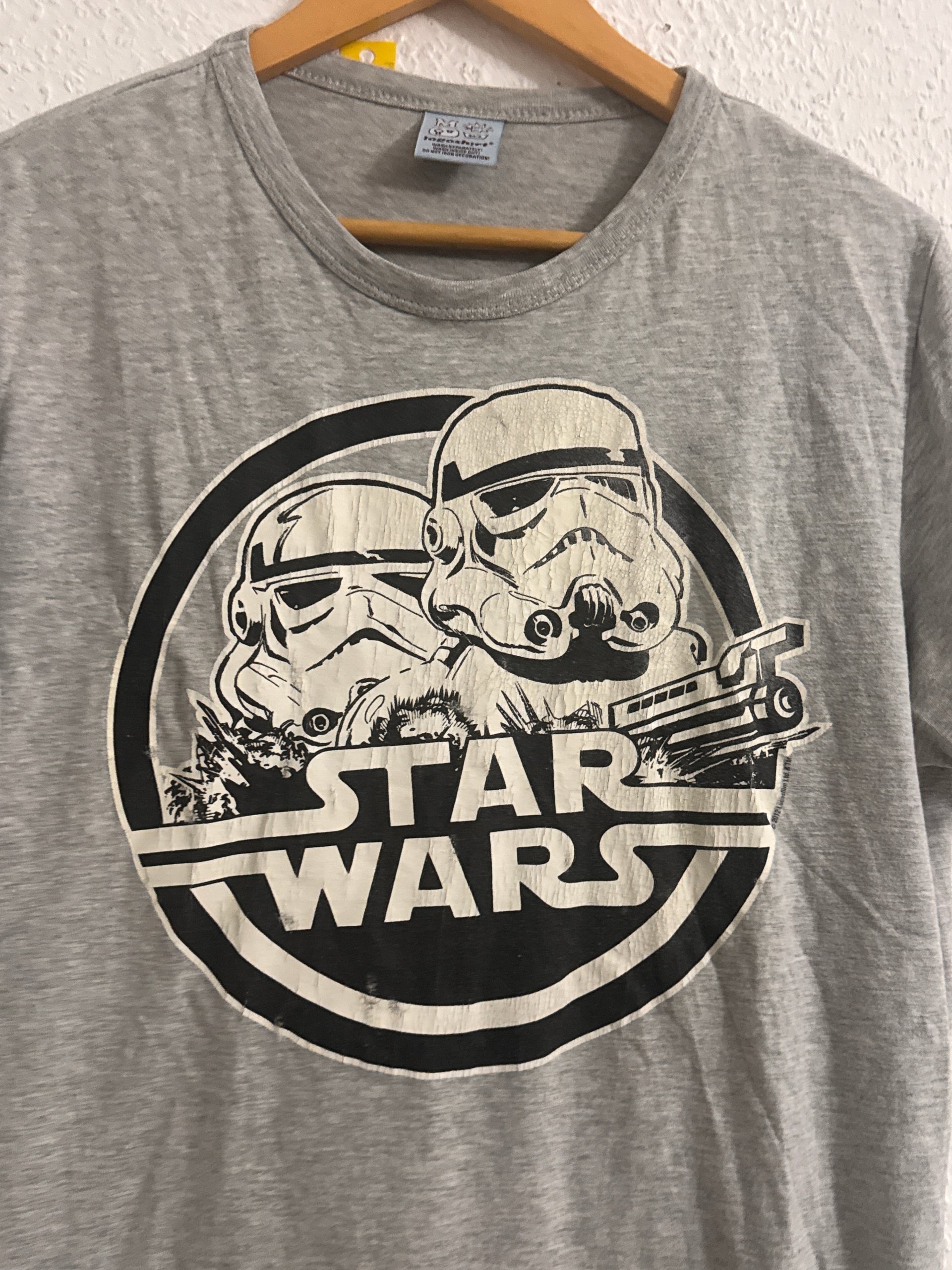 Star Wars Grey Graphic Stormtrooper Print T-Shirt Medium 3094 image 3