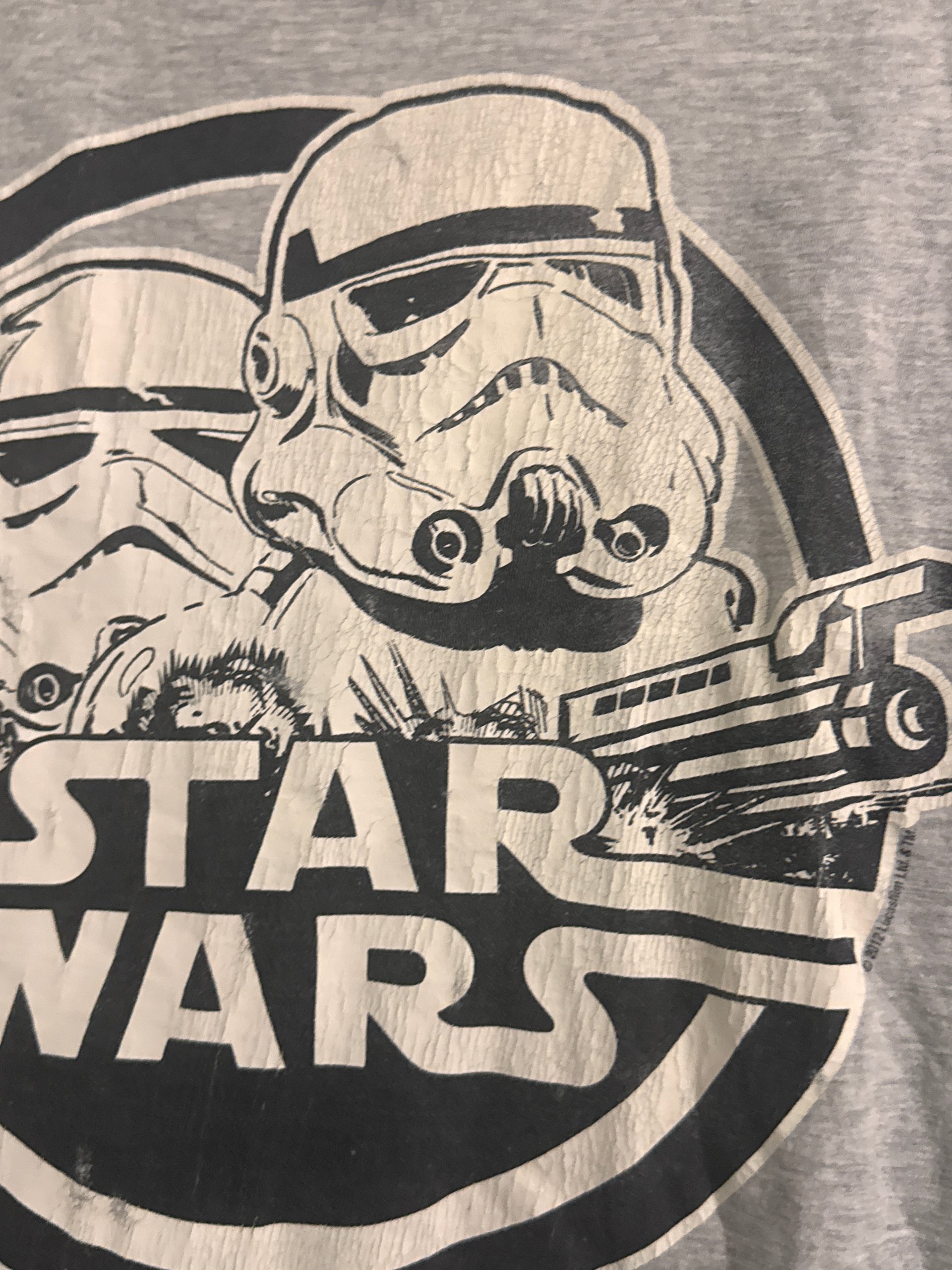 Star Wars Grey Graphic Stormtrooper Print T-Shirt Medium 3094 image 5