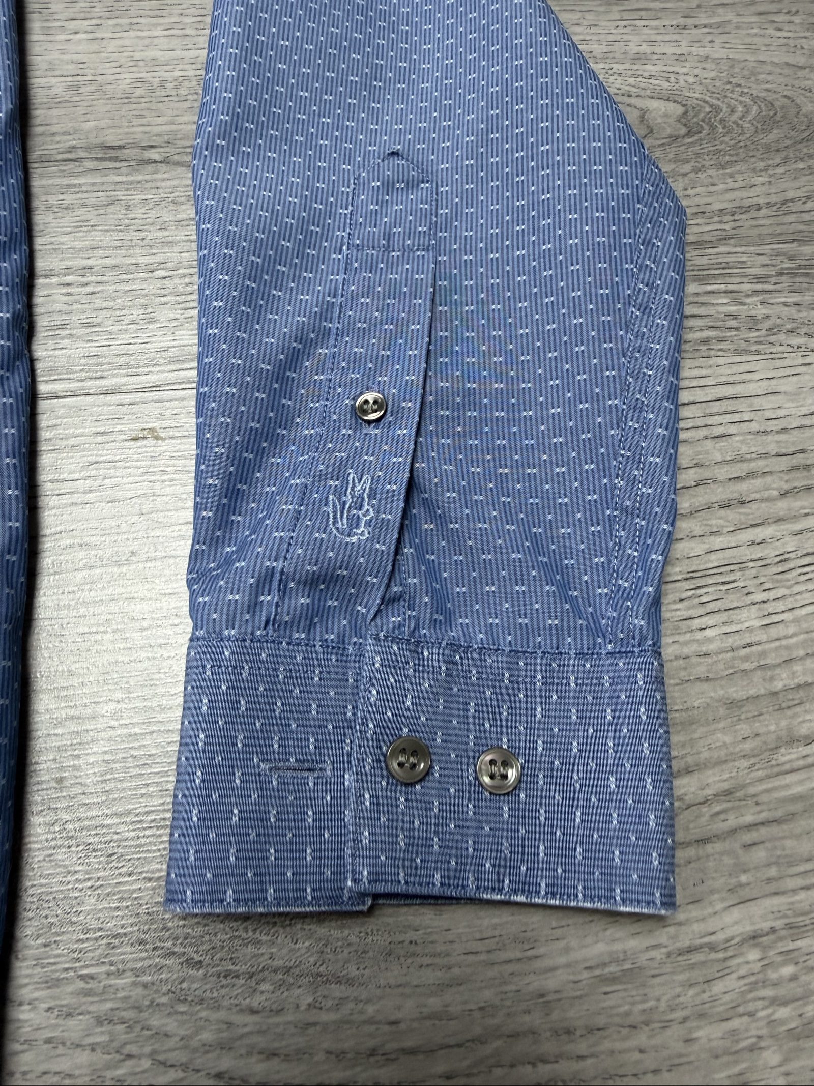 Lacoste Men's Blue Slim Fit Easy Care Shirt Large (1724) image 3