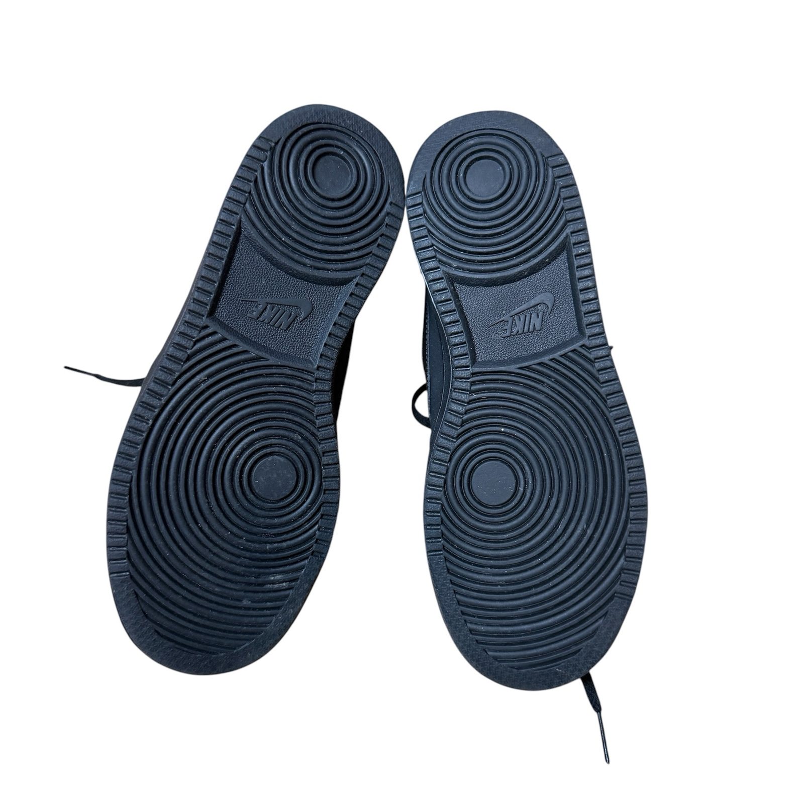 Nike Court Borough Mid GS Triple Black Trainers UK 4 839977-001 image 5