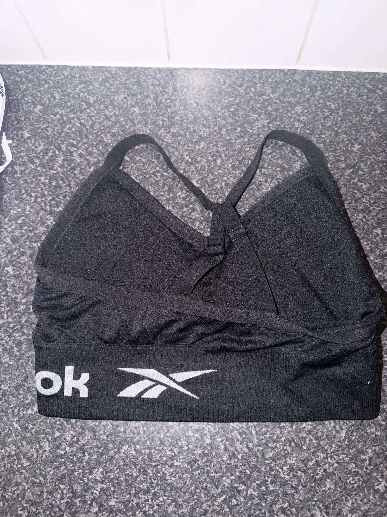 Reebok Black Sports Bra Medium Stretch Fabric
