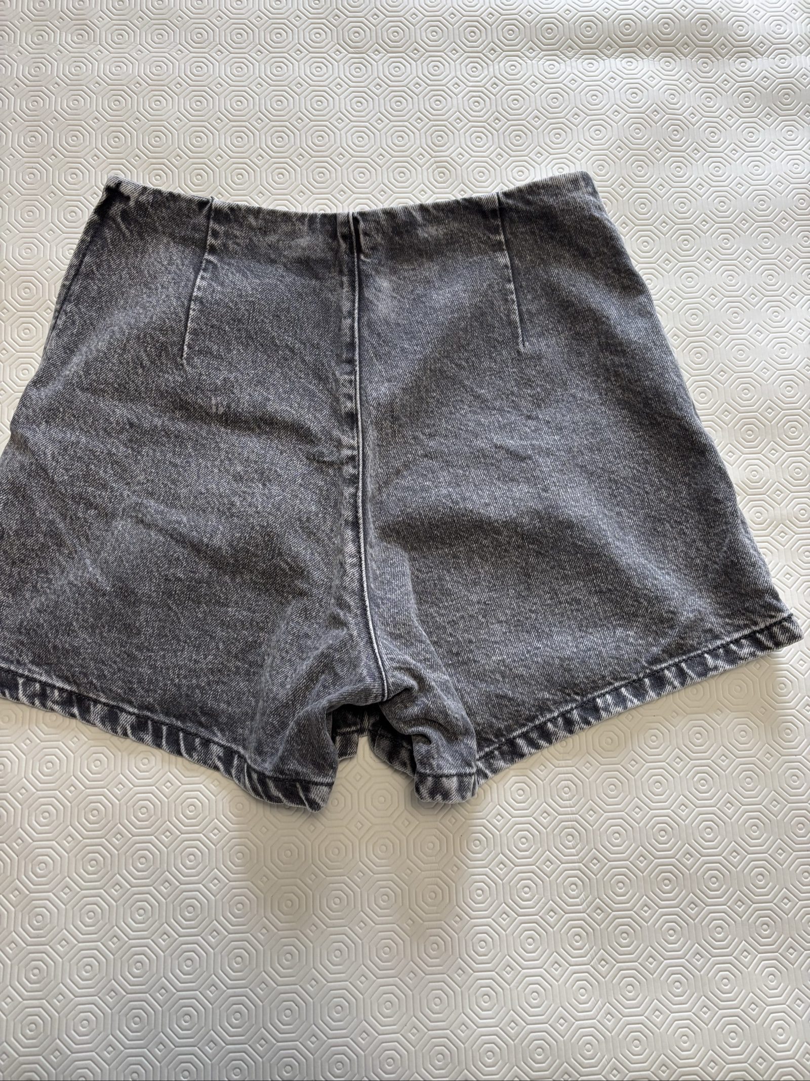 Stradivarius Grey Denim Skort UK 8 image 3