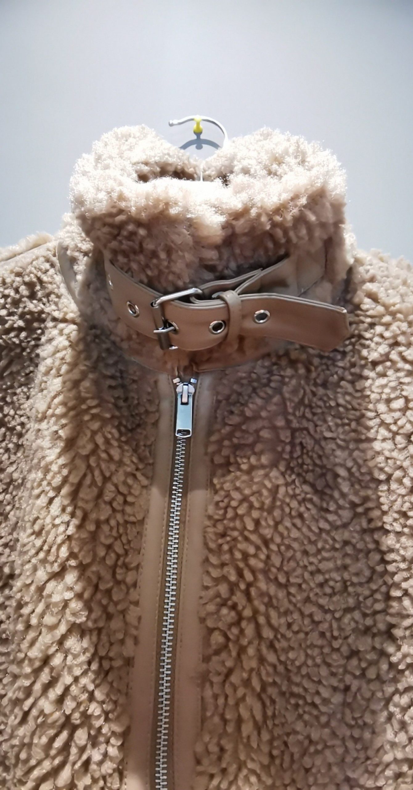 M&S Women's Caramel Camel Fleece Jacket UK 10 image 3