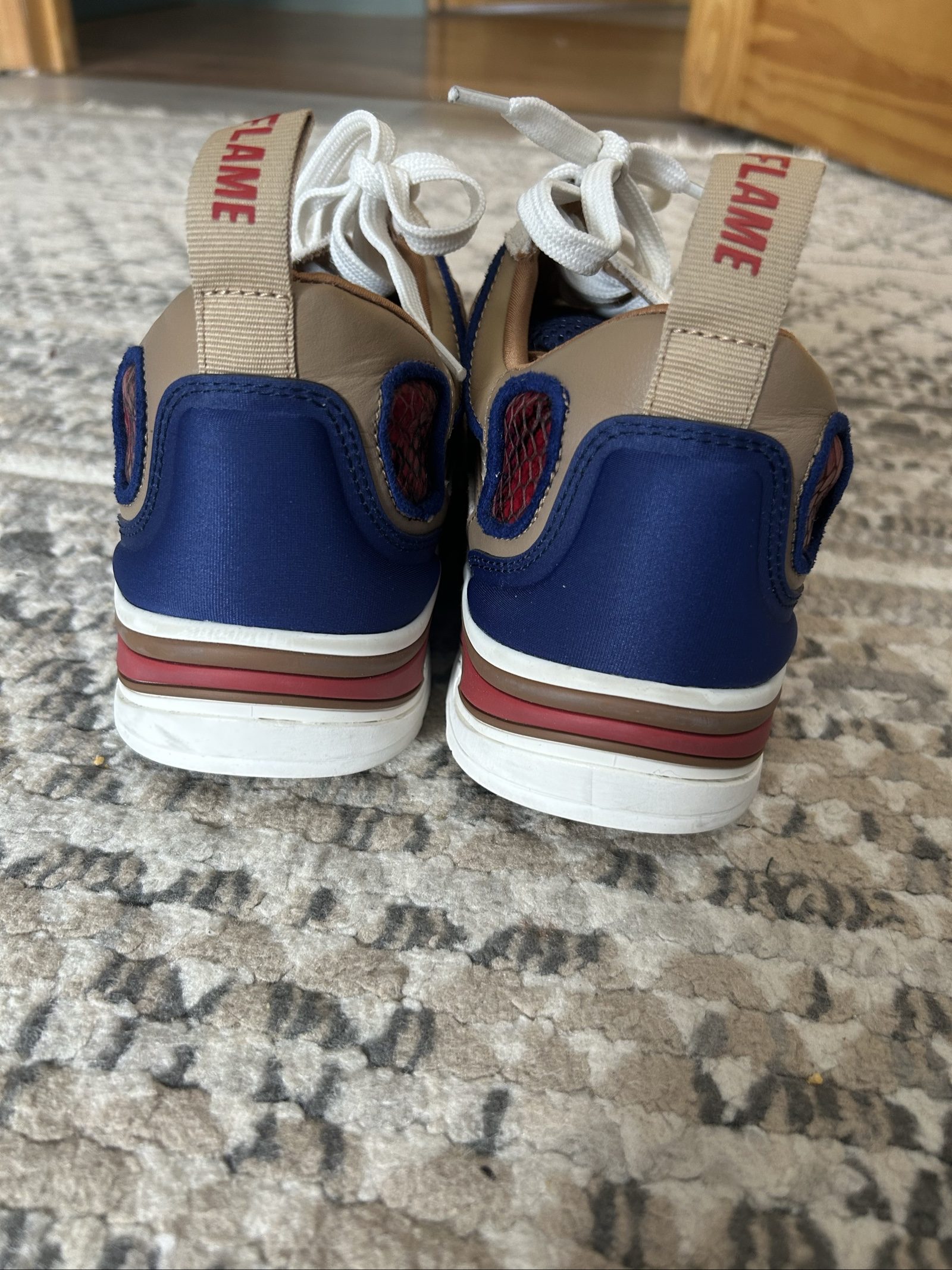 Sandro Paris Blue, Beige & Red Sneakers UK 5.5 image 3