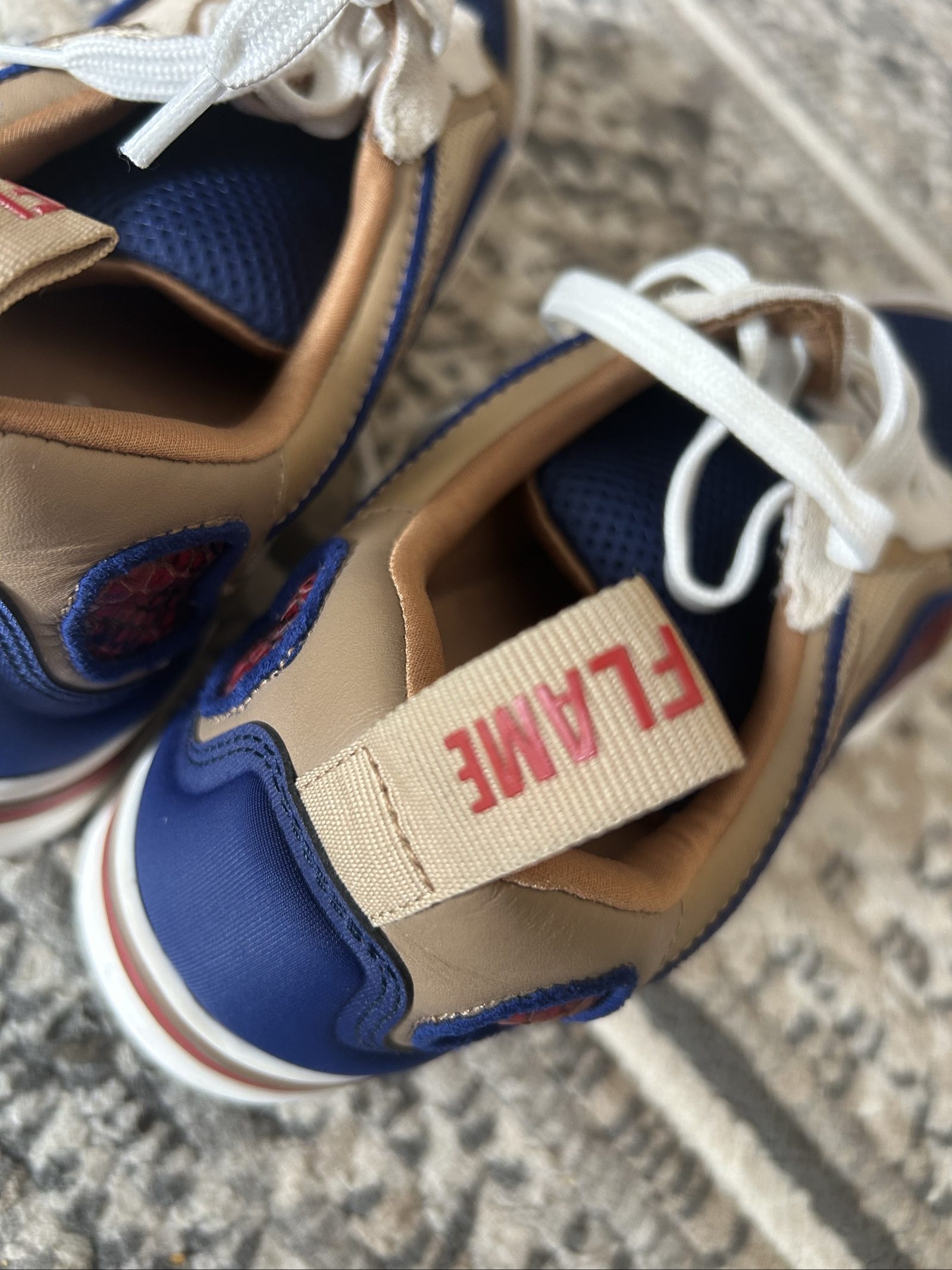 Sandro Paris Blue, Beige & Red Sneakers UK 5.5 image 8