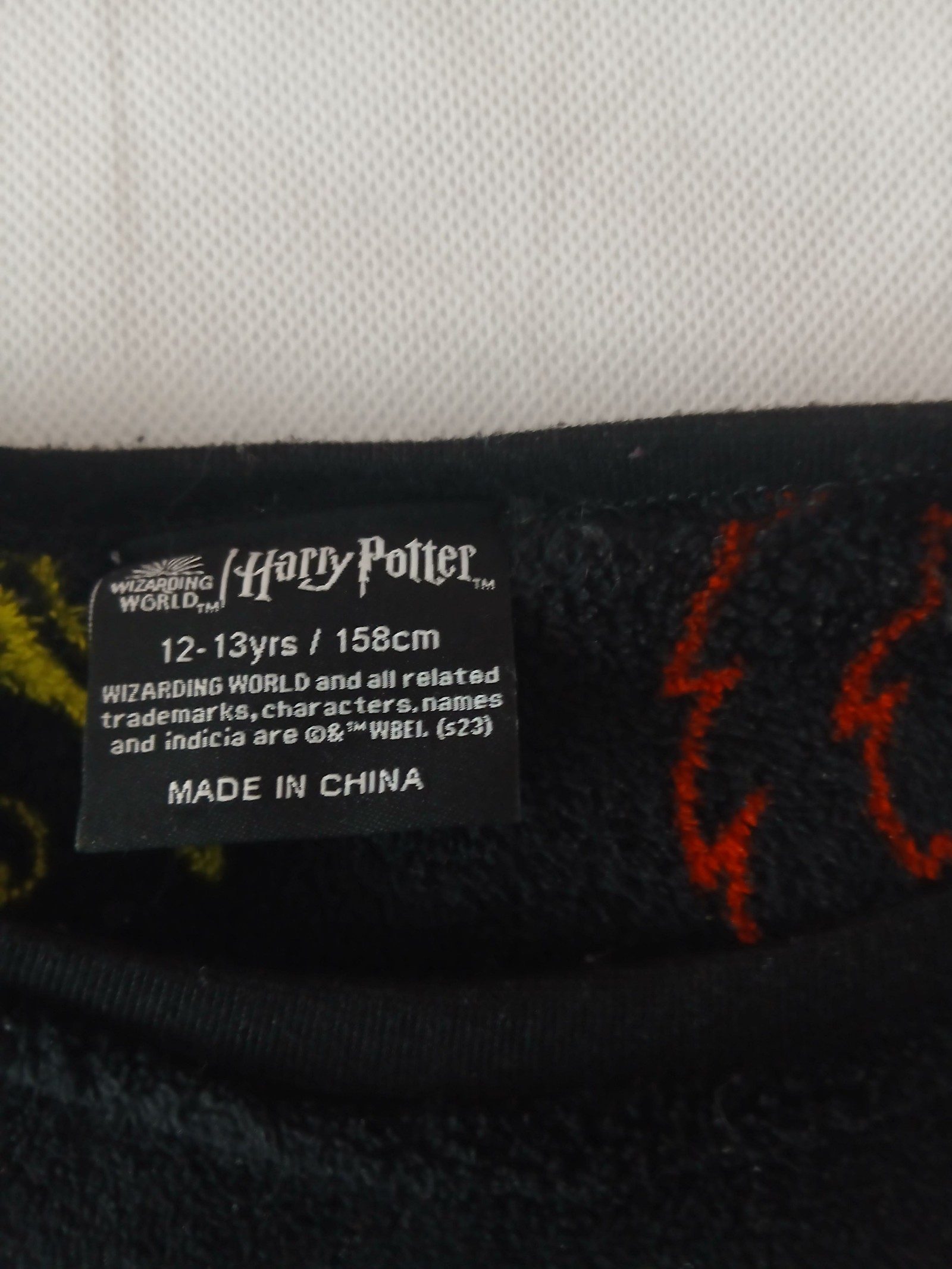 Harry Potter Kids' Black Plush Hogwarts Sweatshirt 12-13 Years 158cm image 2