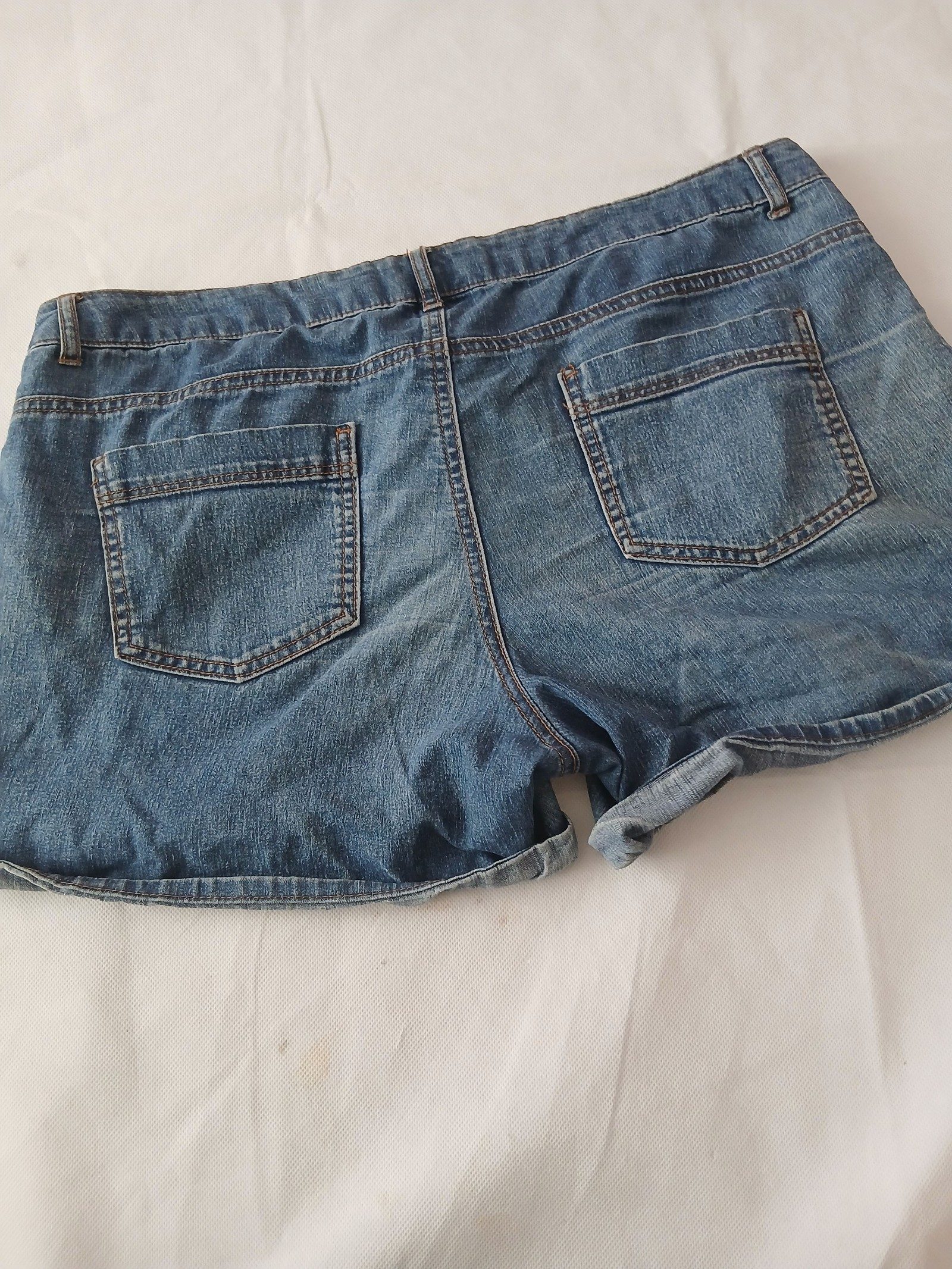 Dorothy Perkins Women's Blue Denim Shorts UK 12 Relaxed Fit image 8
