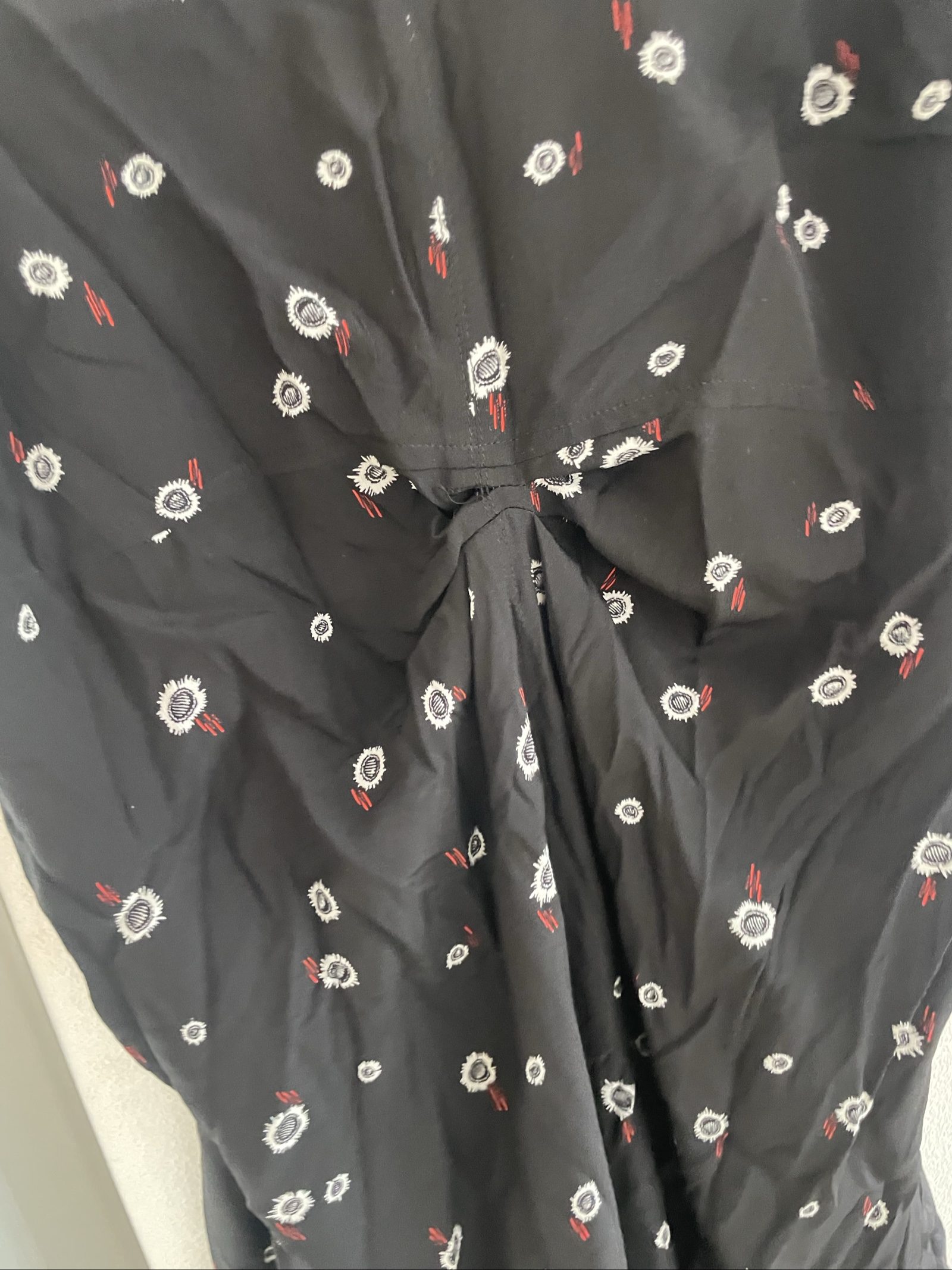 Proenza Schouler Black & White Floral Print Dress Small