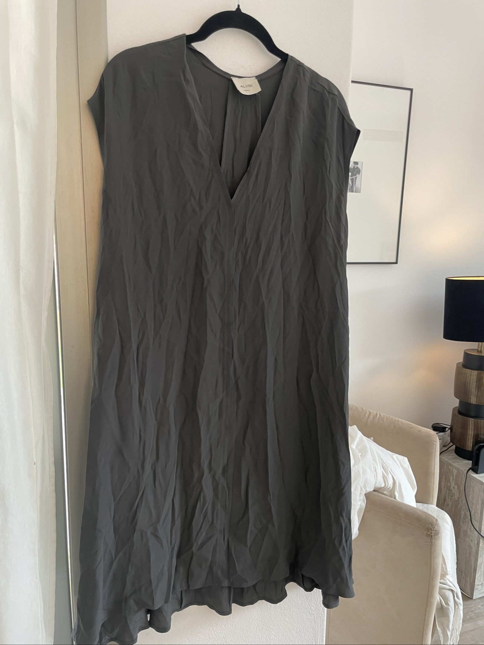 Maison Margiela Dark Grey Wool Scarf One Size with Frayed Damage image 6