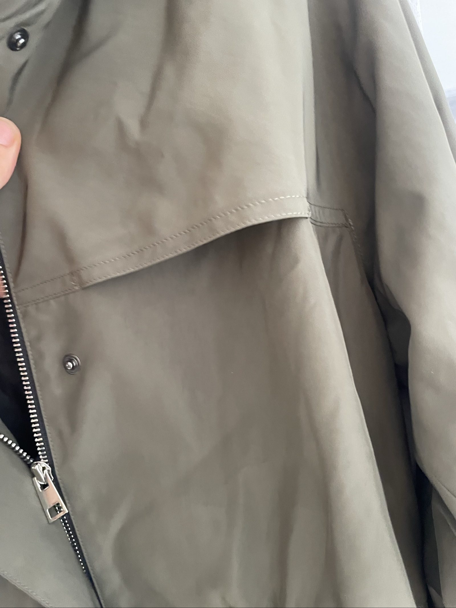 Theory Olive Green Ladies Hooded Parka Medium image 5