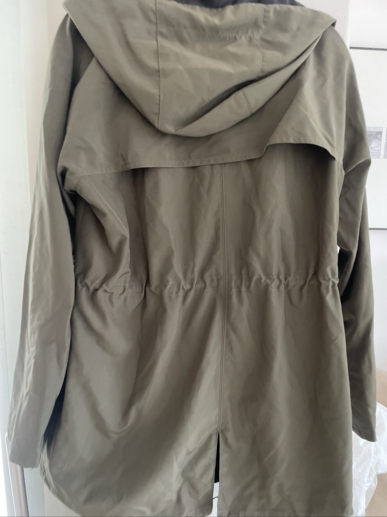Theory Olive Green Ladies Hooded Parka Medium image 6
