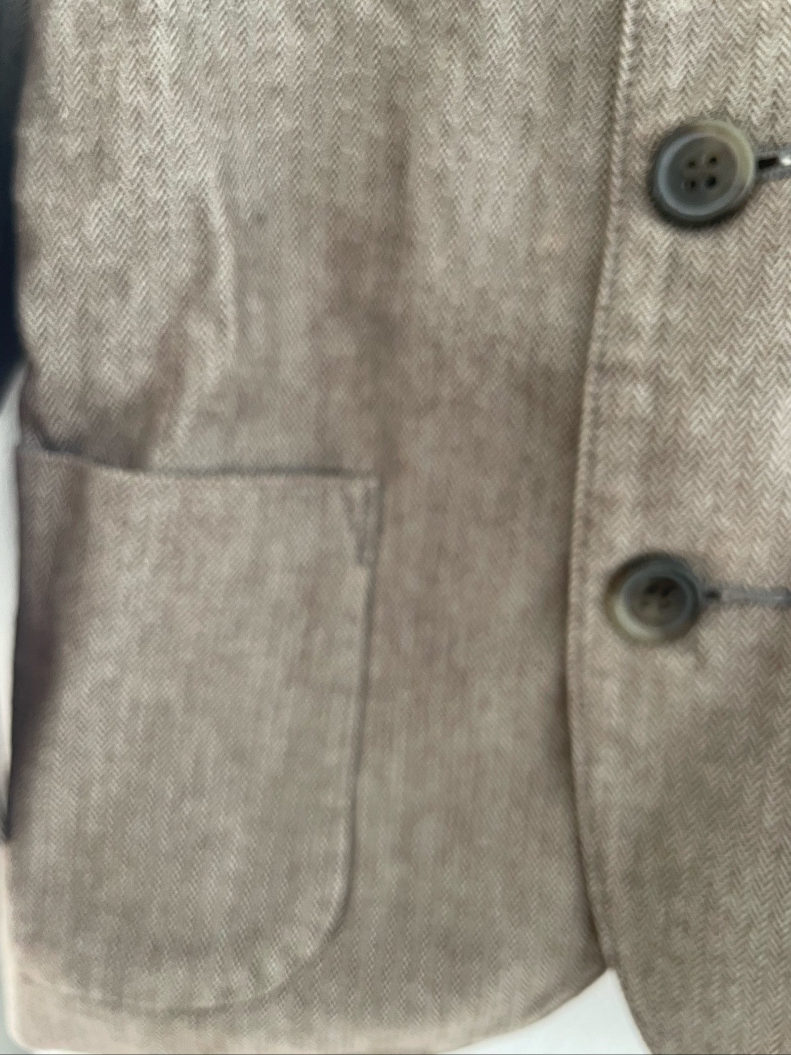 Bonpoint Kids' Brown Herringbone Wool Blend Blazer Size 3 image 3